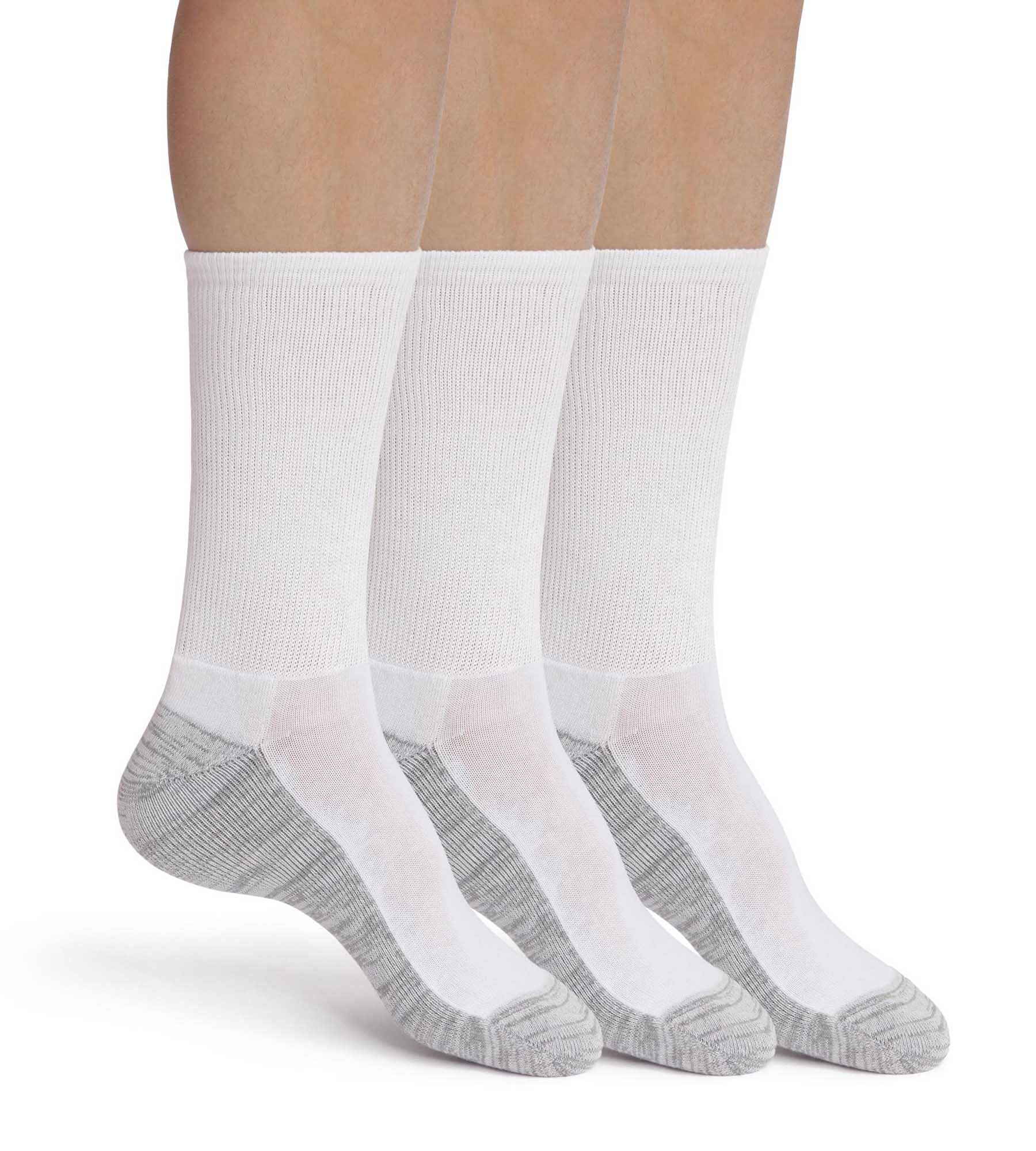 DIM Packung mit 3 Paar Herren-Baumwollsocken Weiß Grau EcoDim Sport
