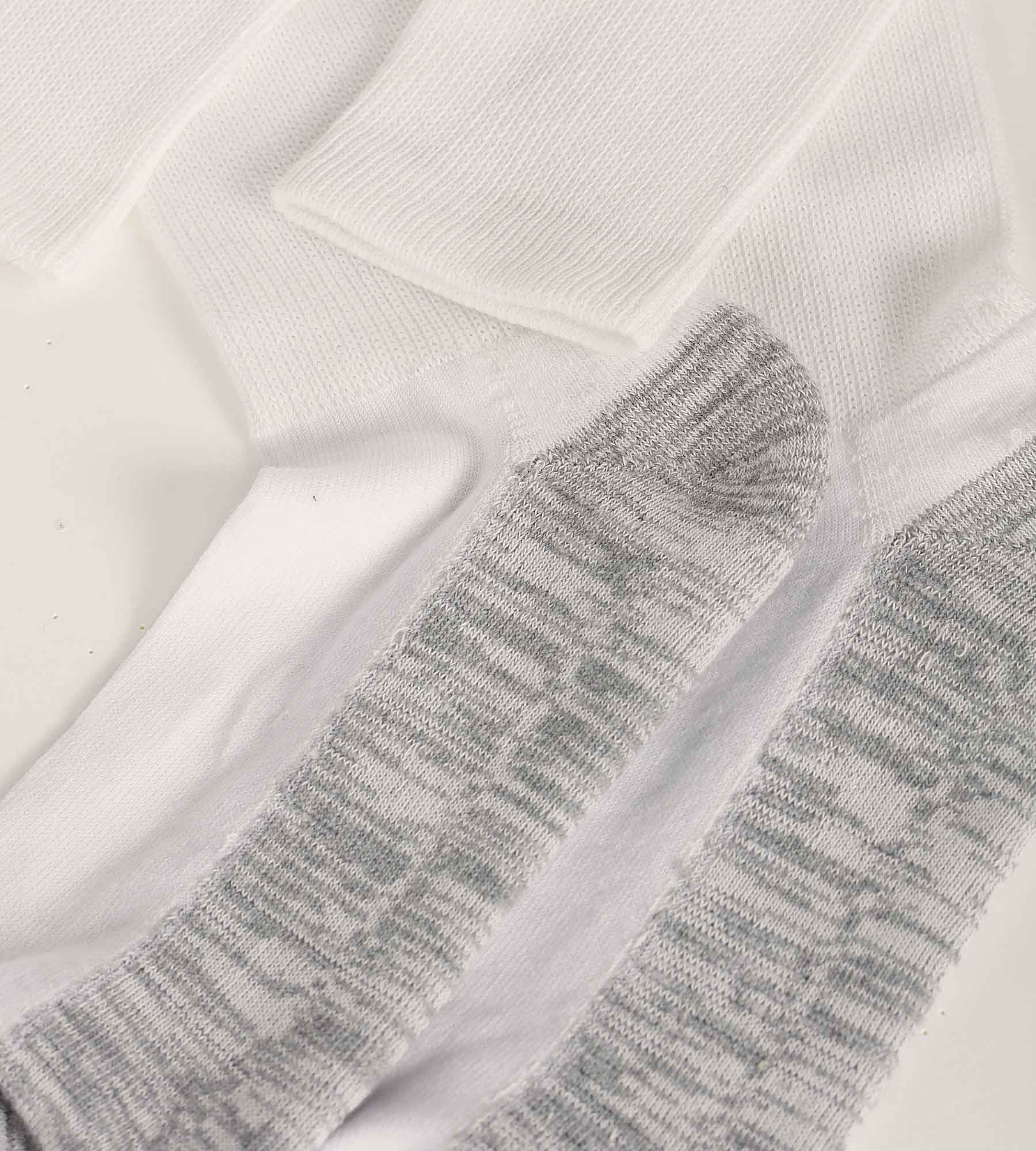 DIM Packung mit 3 Paar Herren-Baumwollsocken Weiß Grau EcoDim Sport
