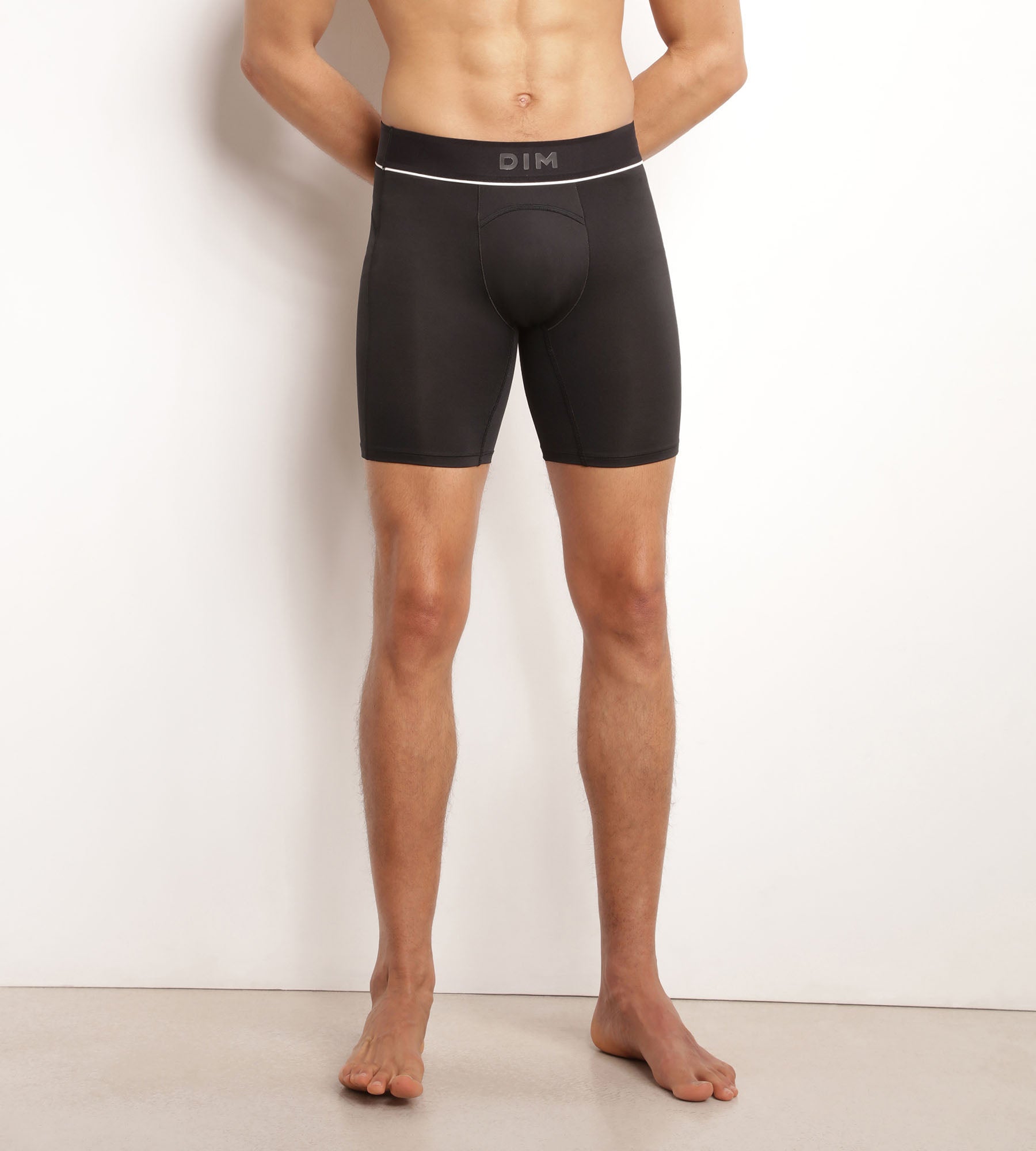 DIM Herren-Boxershorts aus Mikrofaser und Mesh Black Dim Move
