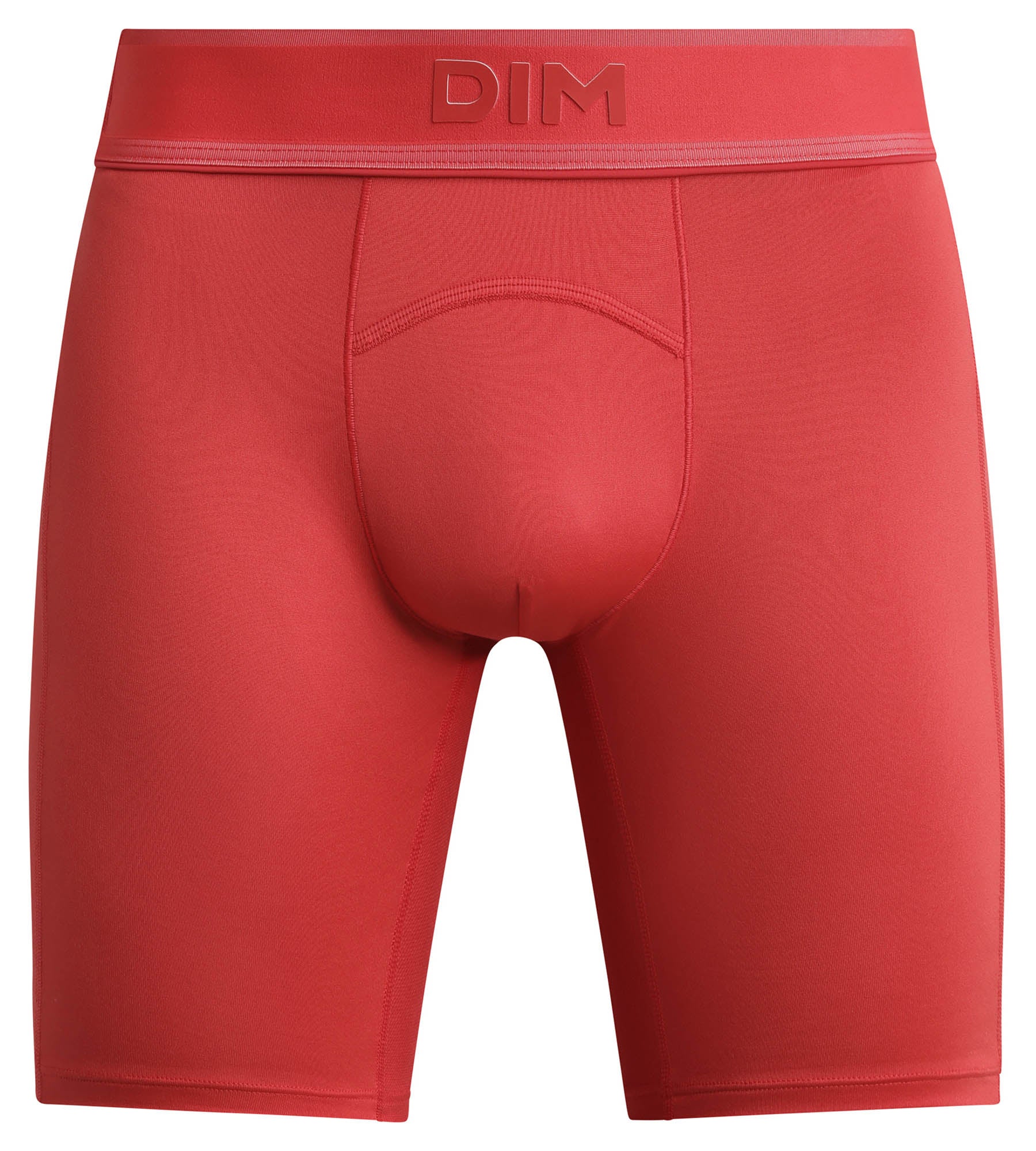 DIM Dim Move lange Boxershorts für Herren aus Mikrofaser und Mesh in Signalrot