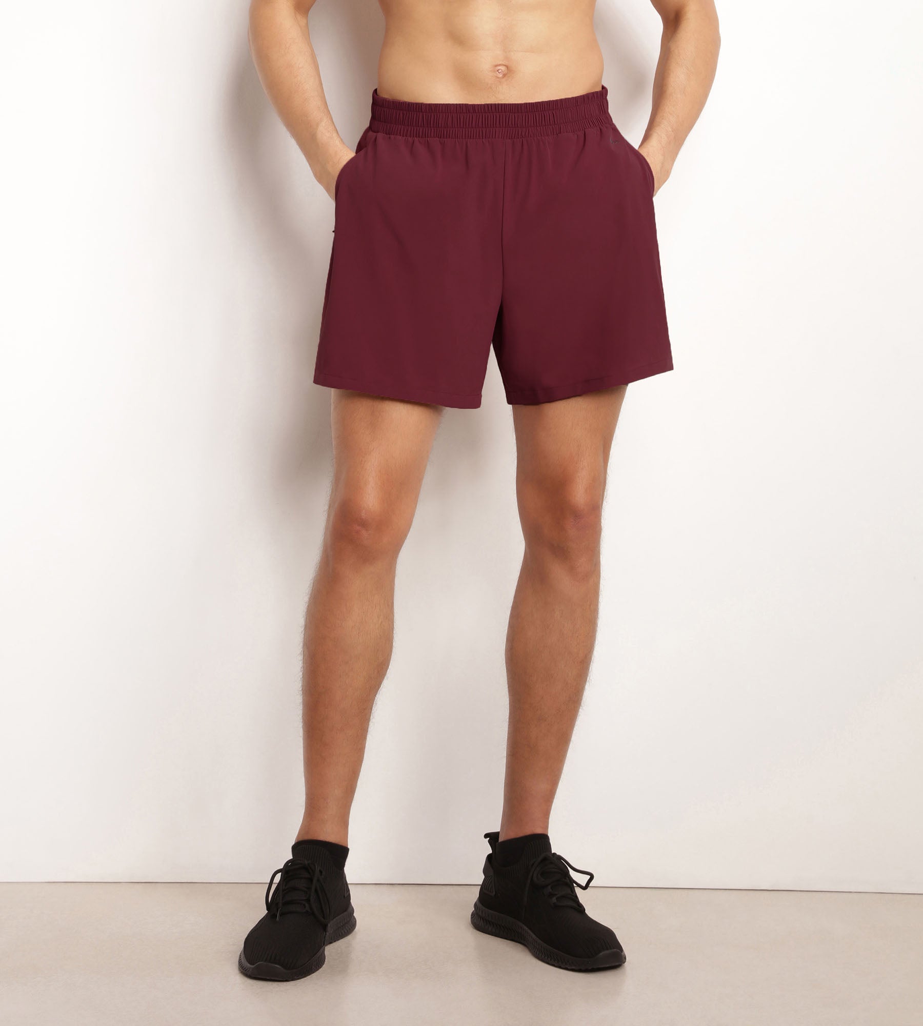 DIM Herren-Sportshorts aus luftigem Material Bordeaux Dim Move