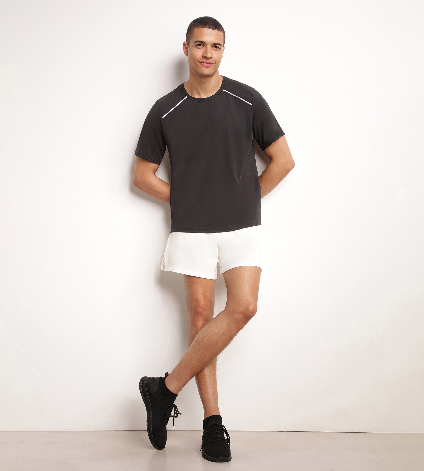 DIM Atmungsaktives Sport-T-Shirt für Herren Black Dim Move