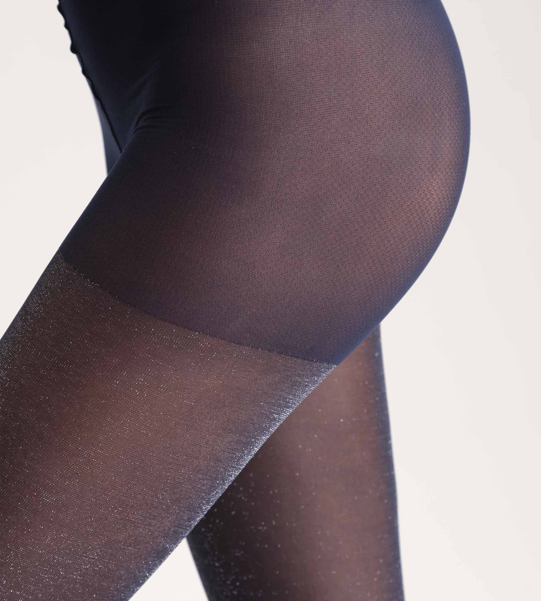 DIM Semi-opake Strumpfhose glänzend marine Dim Style