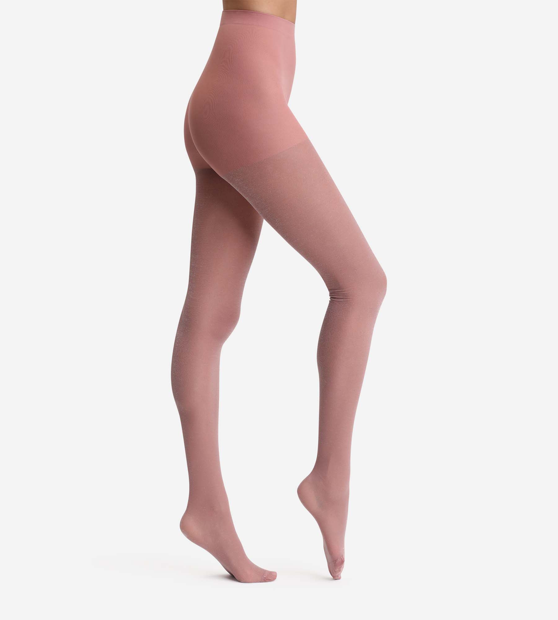 DIM Semi-opaque glänzende Strumpfhose pale rose Dim Style