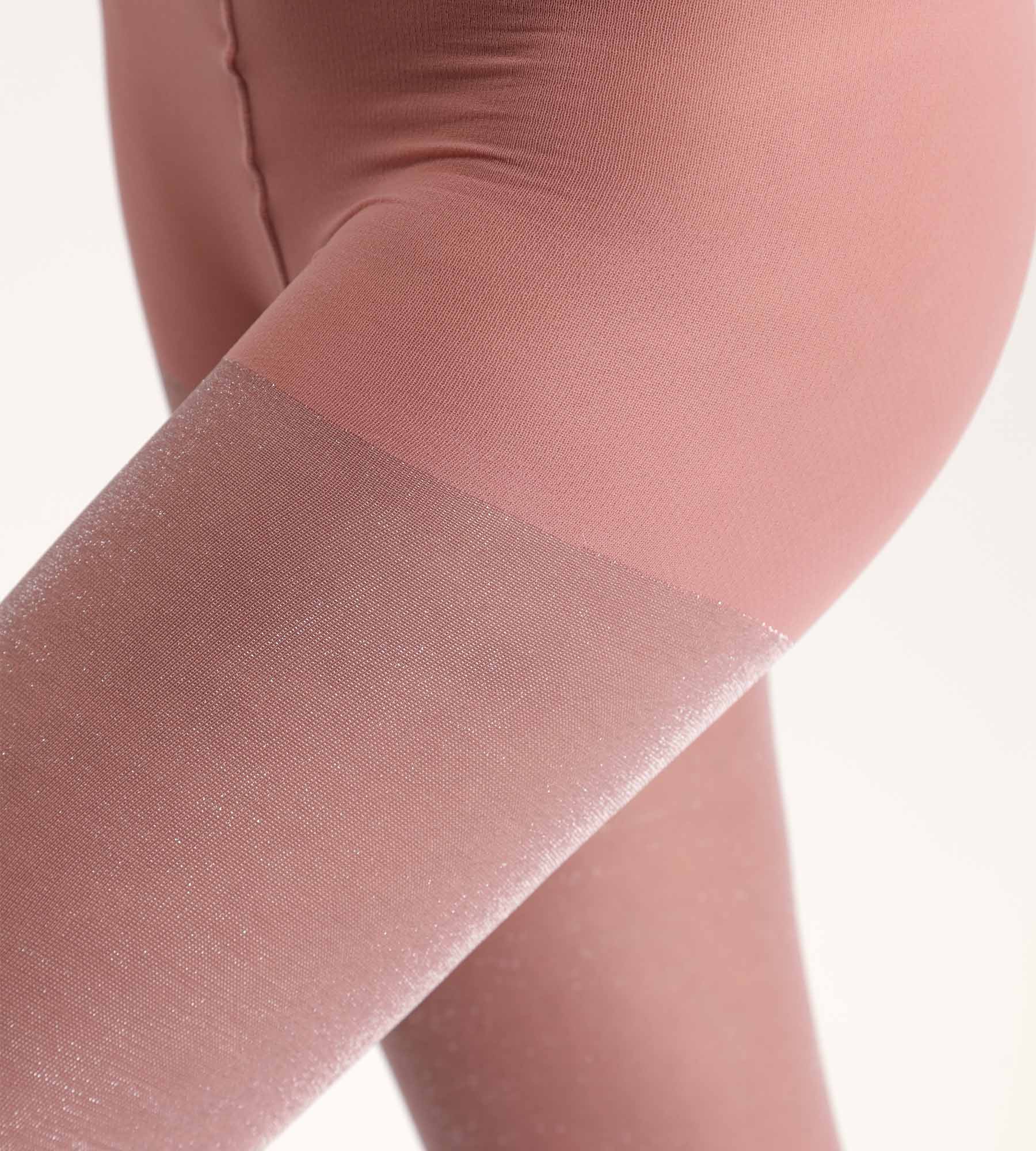 DIM Semi-opaque glänzende Strumpfhose pale rose Dim Style