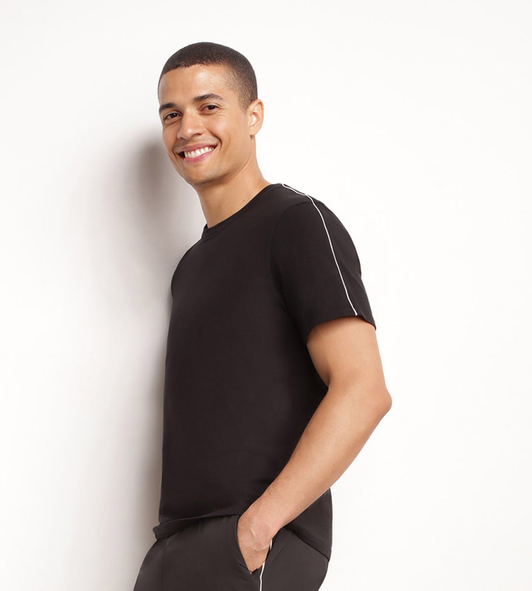 DIM Thermoregulierendes Sport-T-Shirt für Herren aus Jersey Black Dim Move