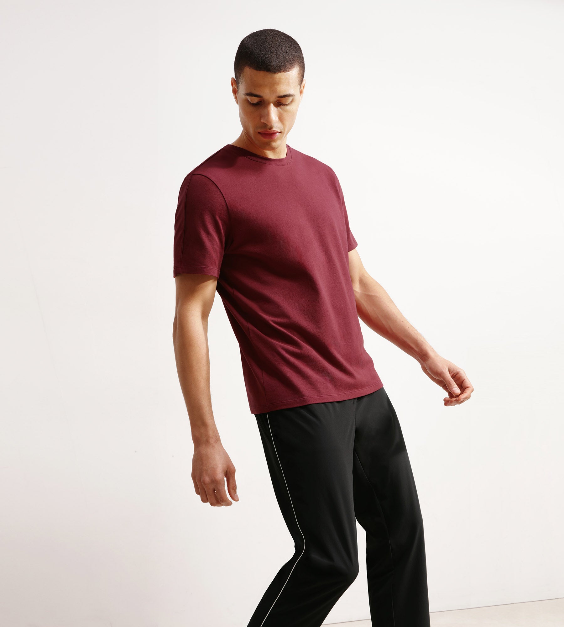 DIM Thermoregulierendes Sport-T-Shirt für Herren aus Bordeaux-Dim-Move-Jersey
