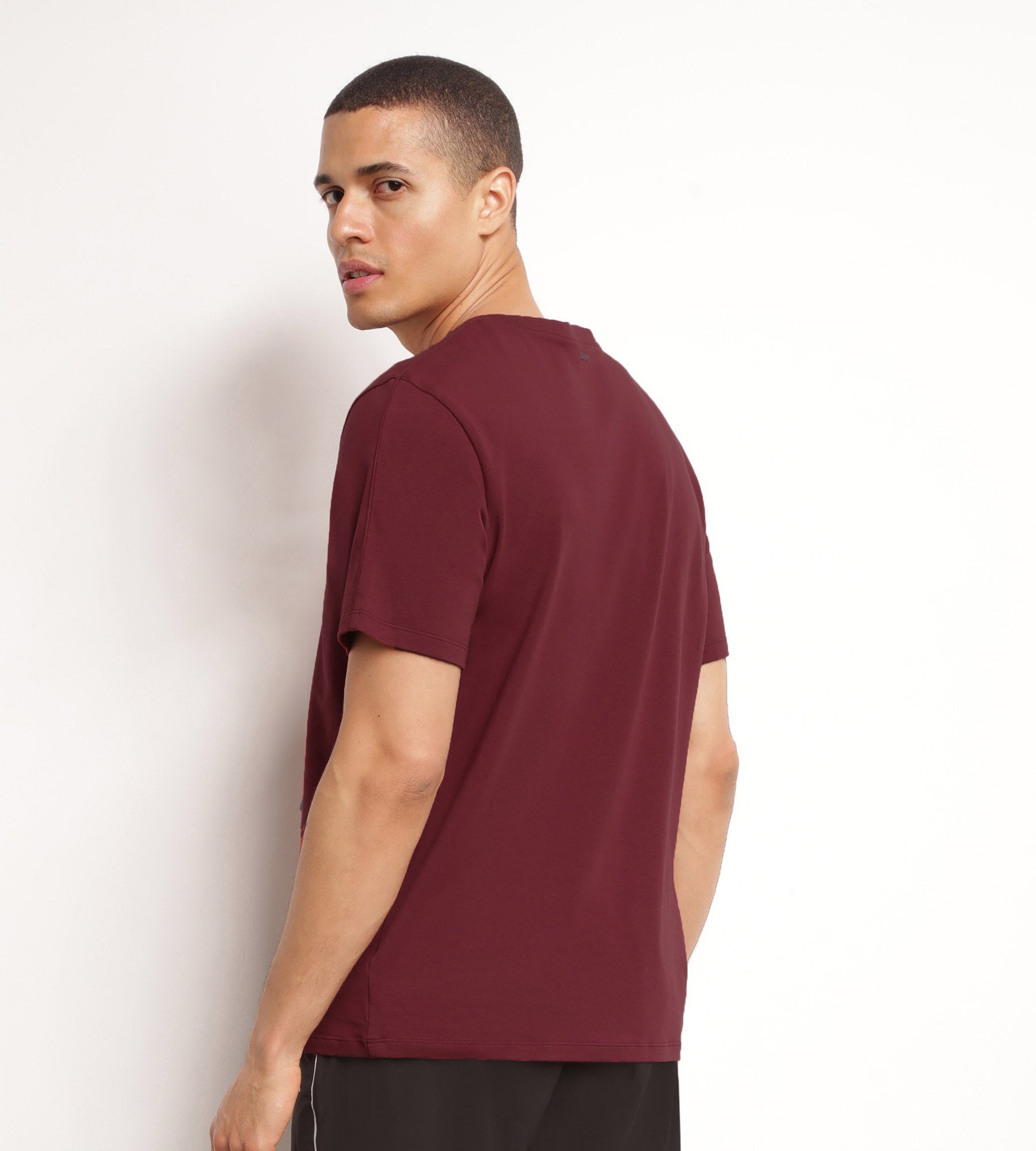 DIM Thermoregulierendes Sport-T-Shirt für Herren aus Bordeaux-Dim-Move-Jersey