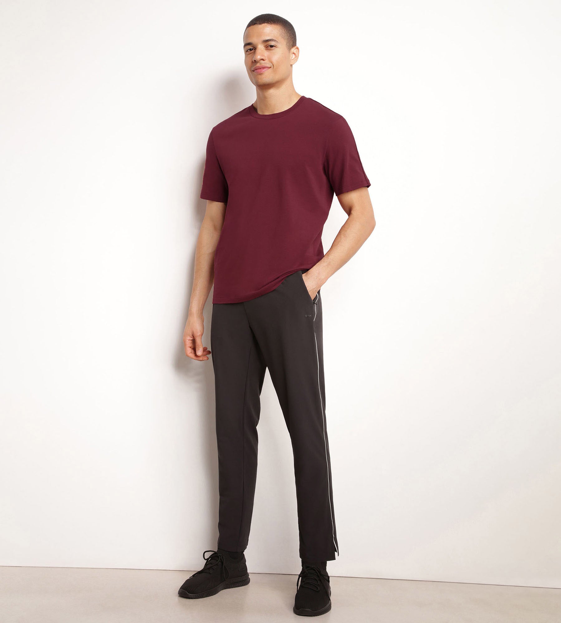 DIM Thermoregulierendes Sport-T-Shirt für Herren aus Bordeaux-Dim-Move-Jersey