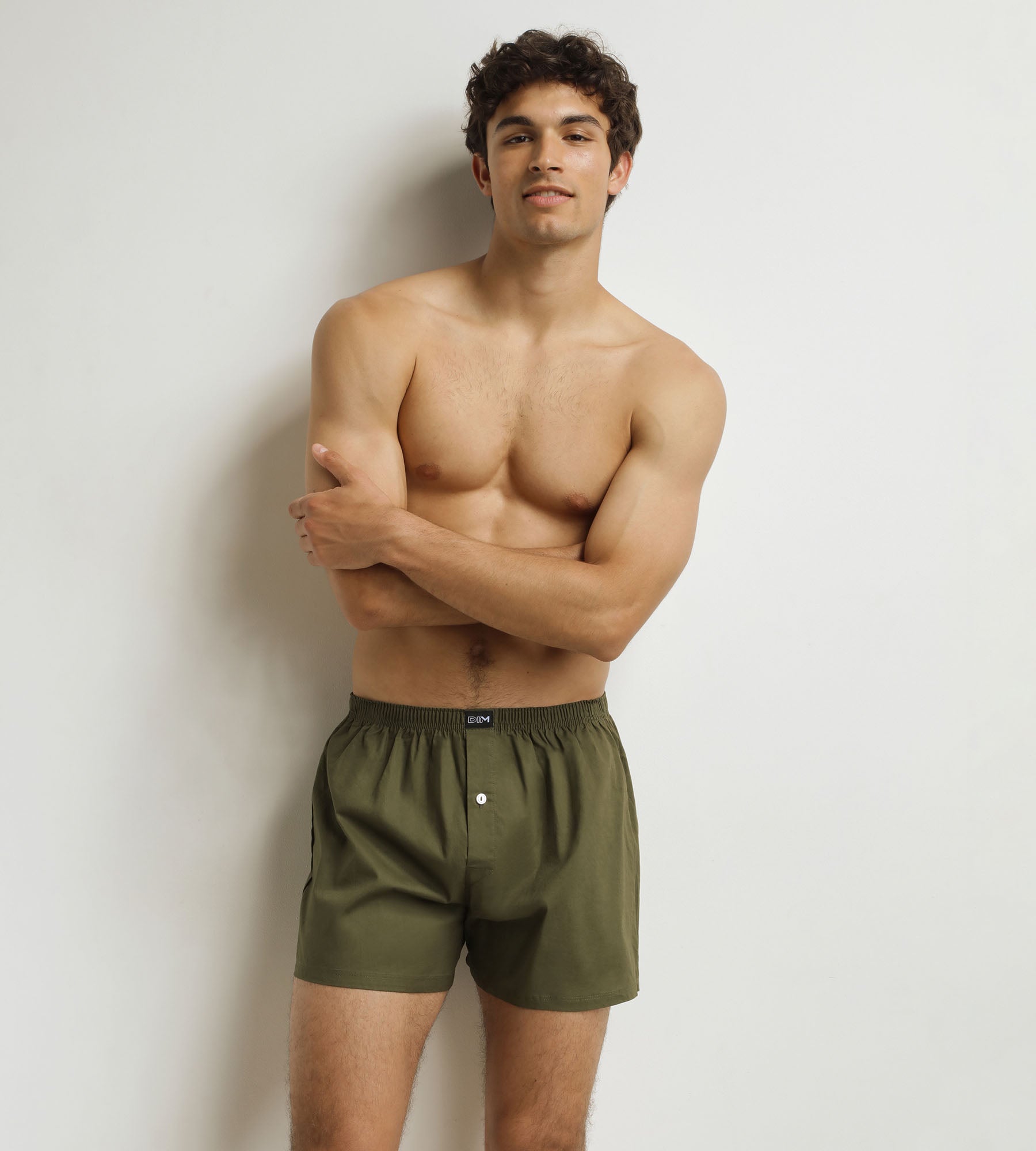 DIM Herren-Unterhose Grün Tennis Baumwolle Stretch