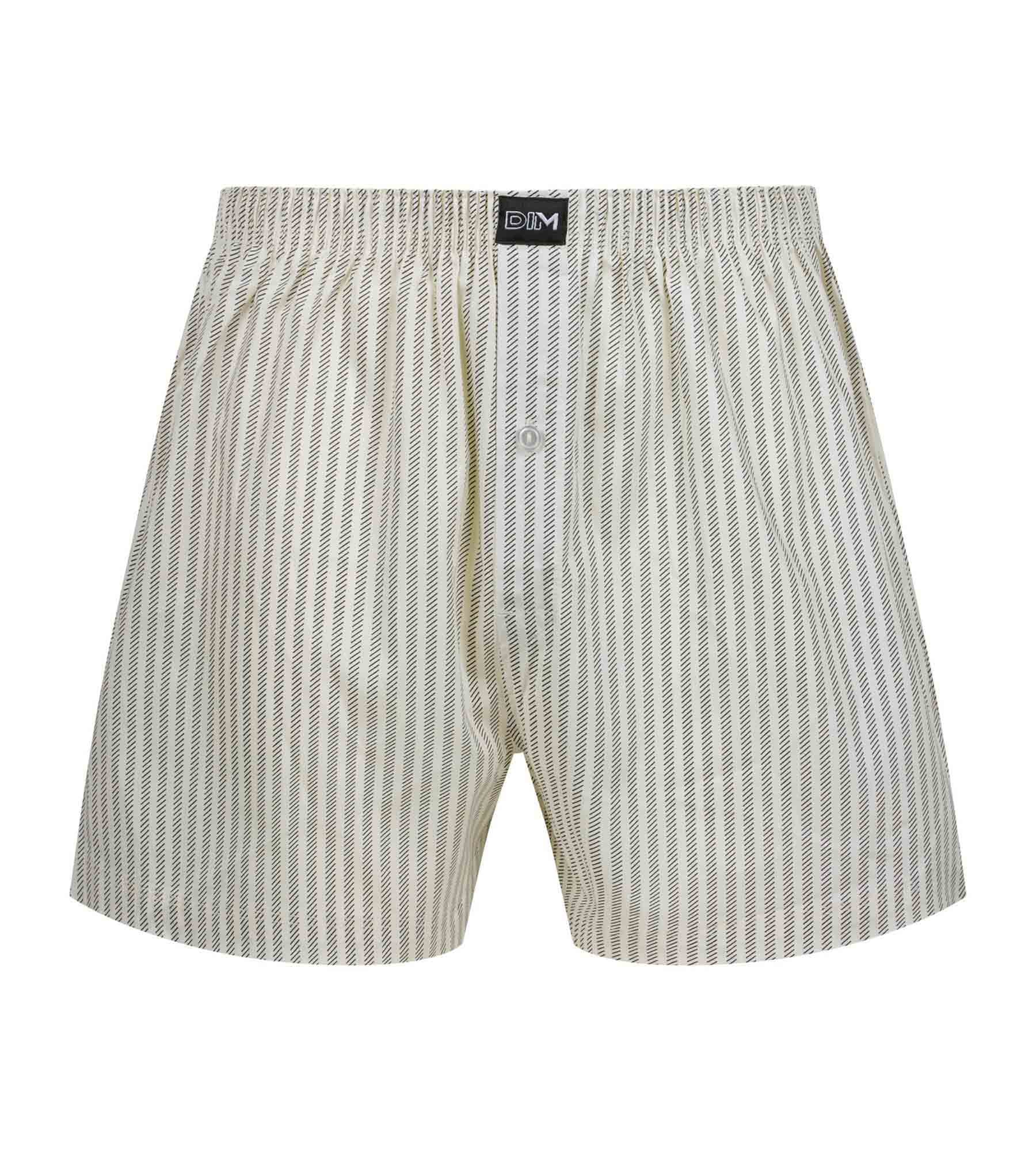 DIM Herren-Unterhose Blau gestreift Baumwolle Stretch