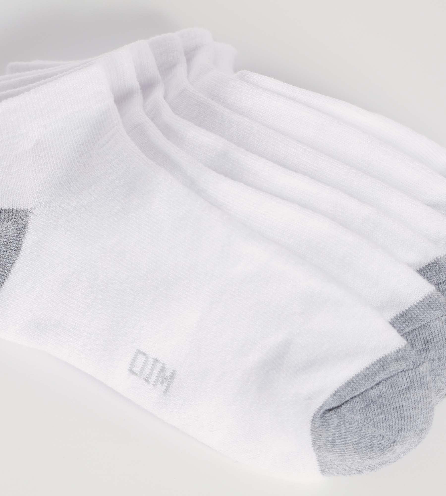 DIM 3er-Pack weiße/graue Socken aus Baumwolle – EcoDIM Sport