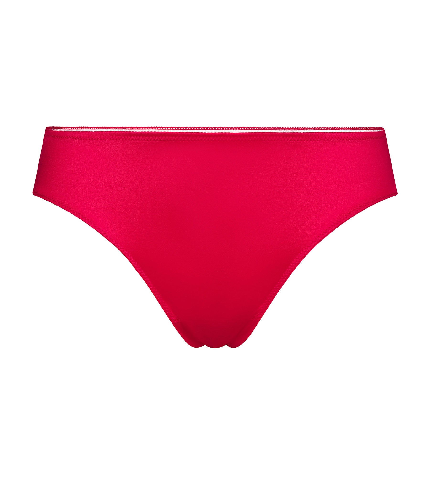 DIM Tanga für Damen aus satinierter Mikrofaser in Rot - Dim Chéri