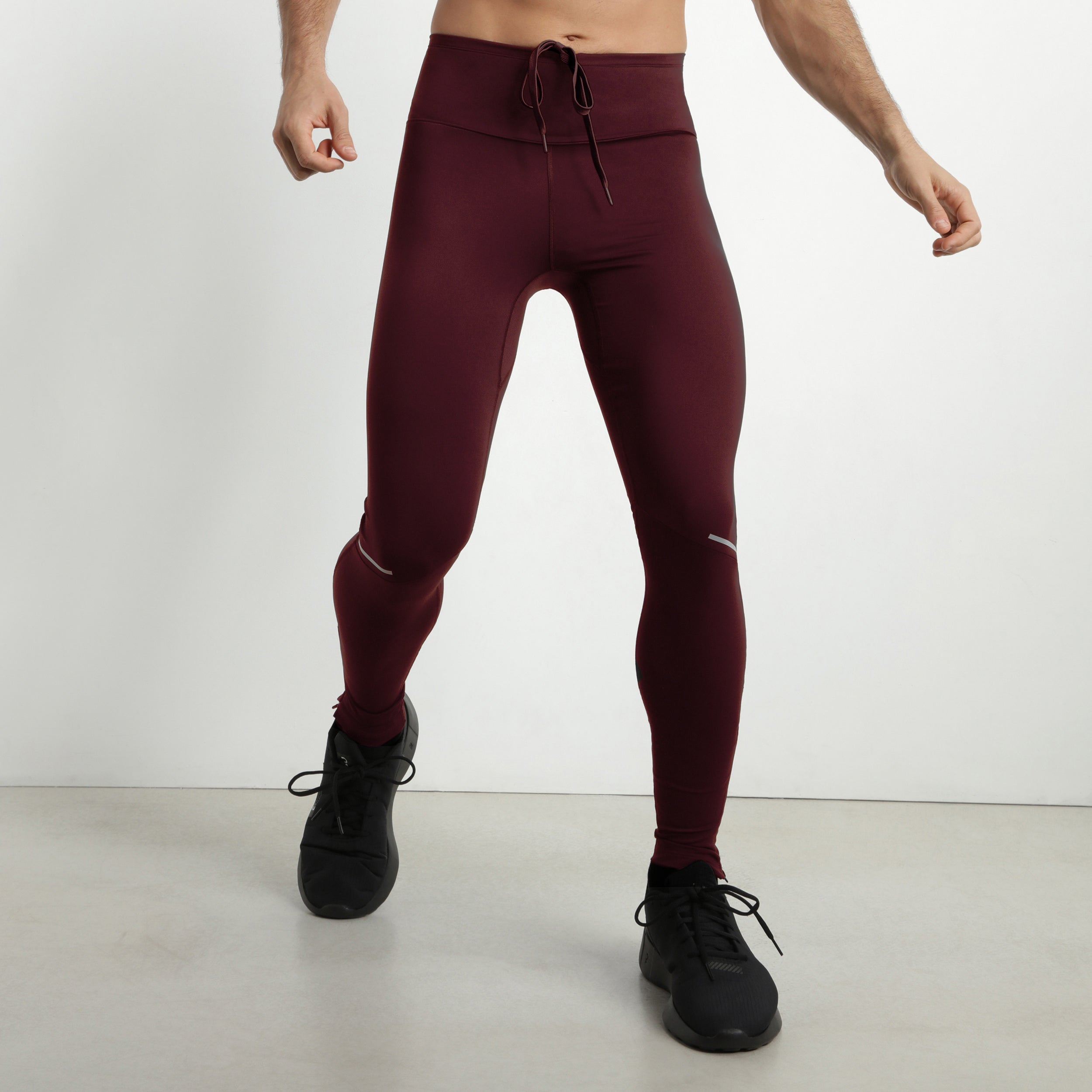 DIM Dim Move verstellbare Sportleggings für Herren aus Mikrofaser in Bordeaux