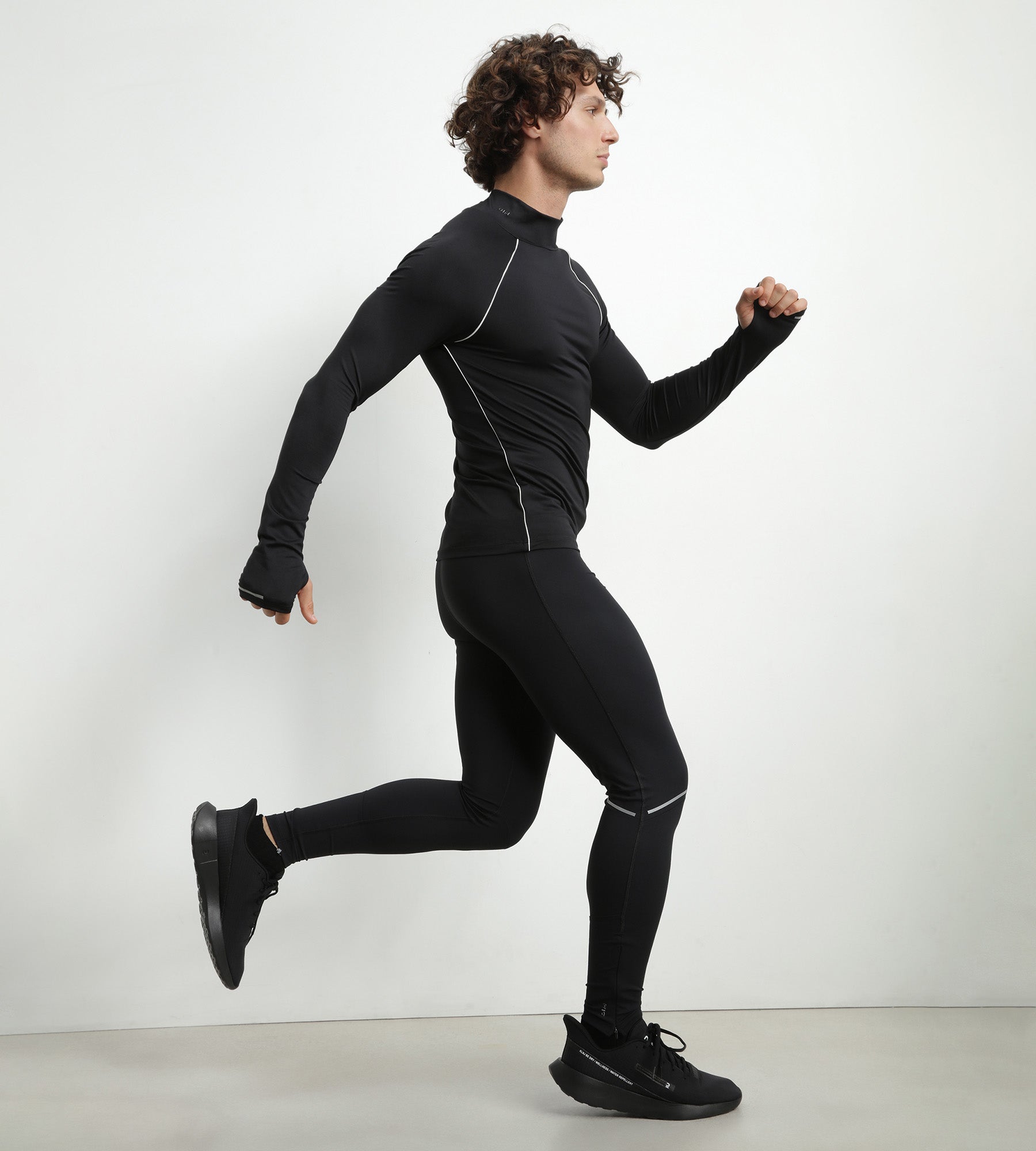 DIM Dim Move verstellbare Sportleggings für Herren aus Mikrofaser in Schwarz
