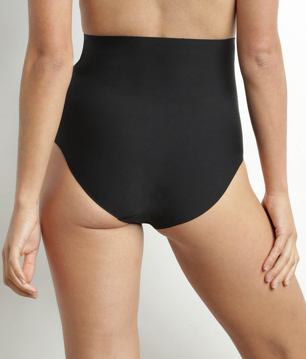 DIM Schwarzer nahtloser Shaping-Slip für Damen mit hohem Bund – DIM Silhouette Invisible