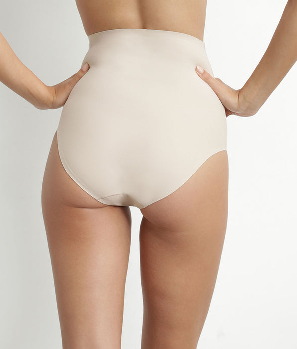 DIM Hautfarbener nahtloser Shaping-Slip für Damen mit hohem Bund – DIM Silhouette Invisible