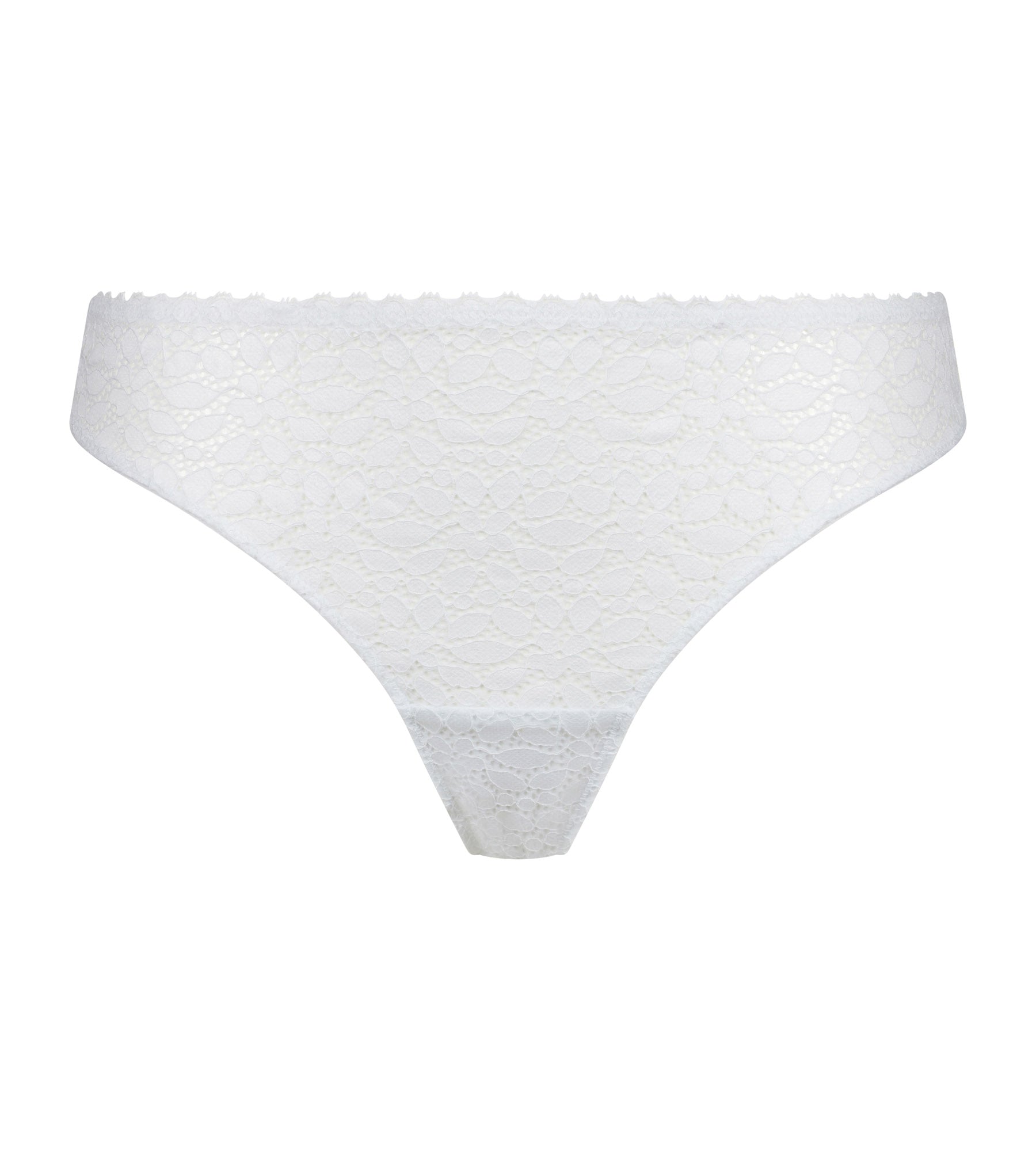 DIM Tanga Frau Weiß Dim Daily Spitze