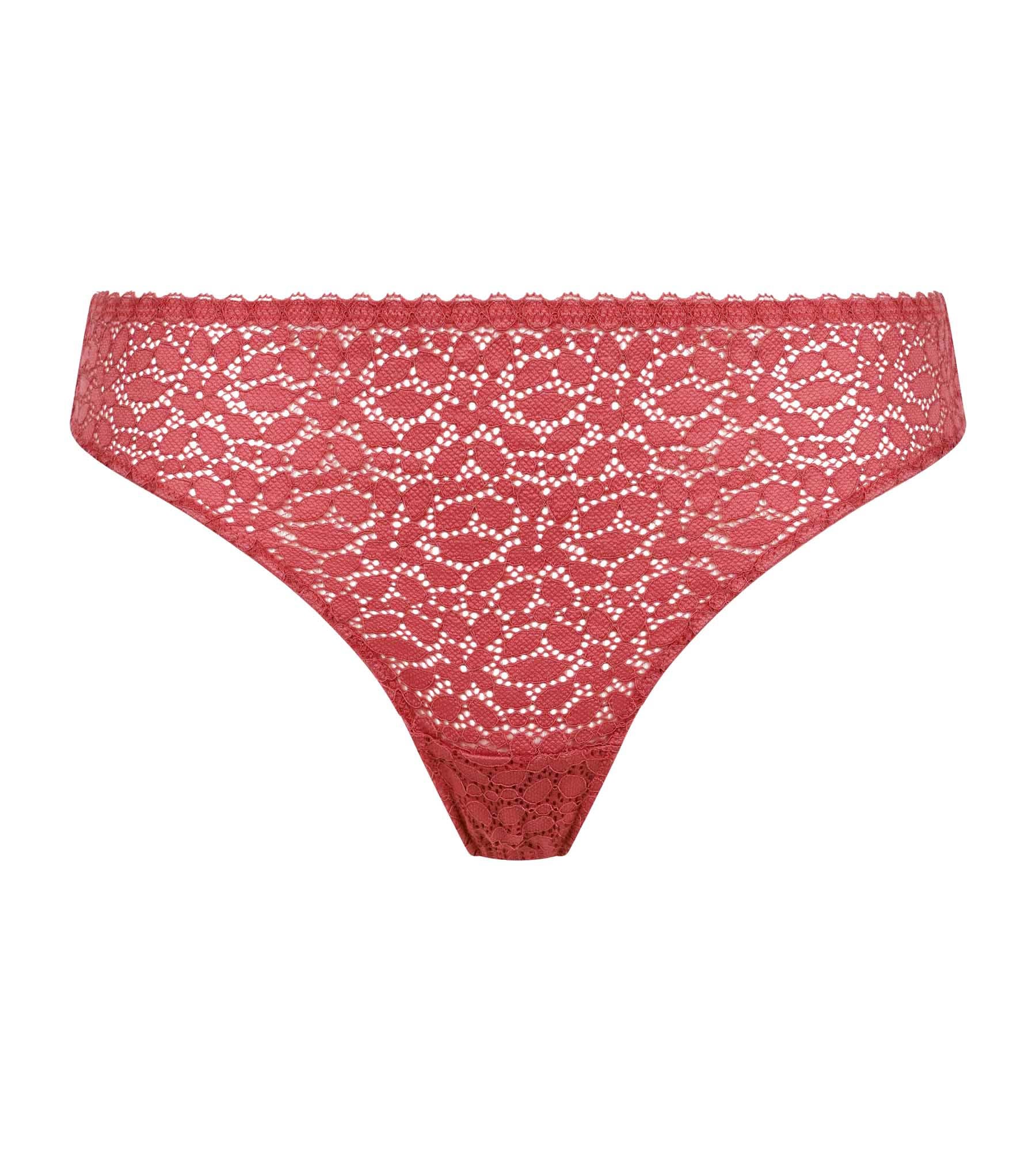 DIM Tanga Frau Silky Rose Dim Daily Spitze