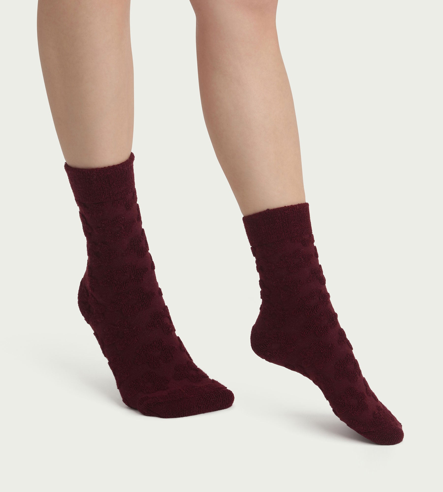 DIM Damensocken aus Frottee Feige mit Blumen Dim Mode