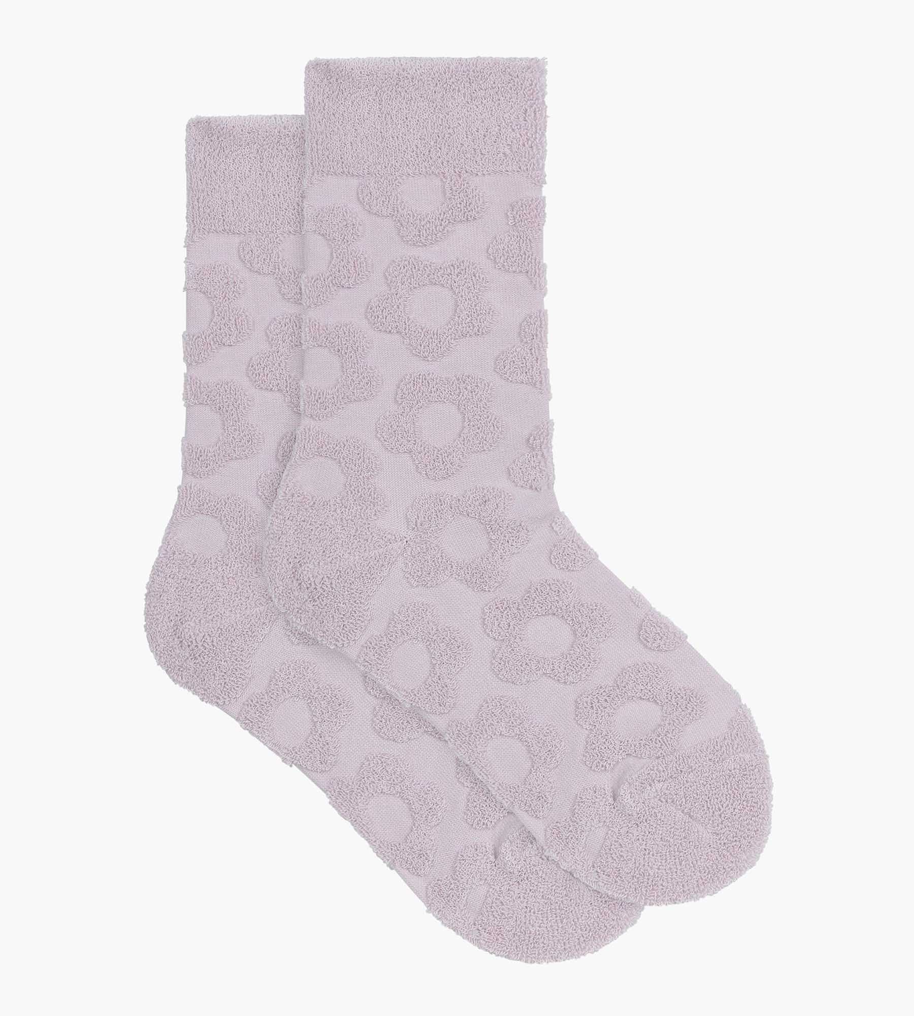 DIM Socken für Frauen aus Frottee in Parma mit Blumenmuster Dim Mode