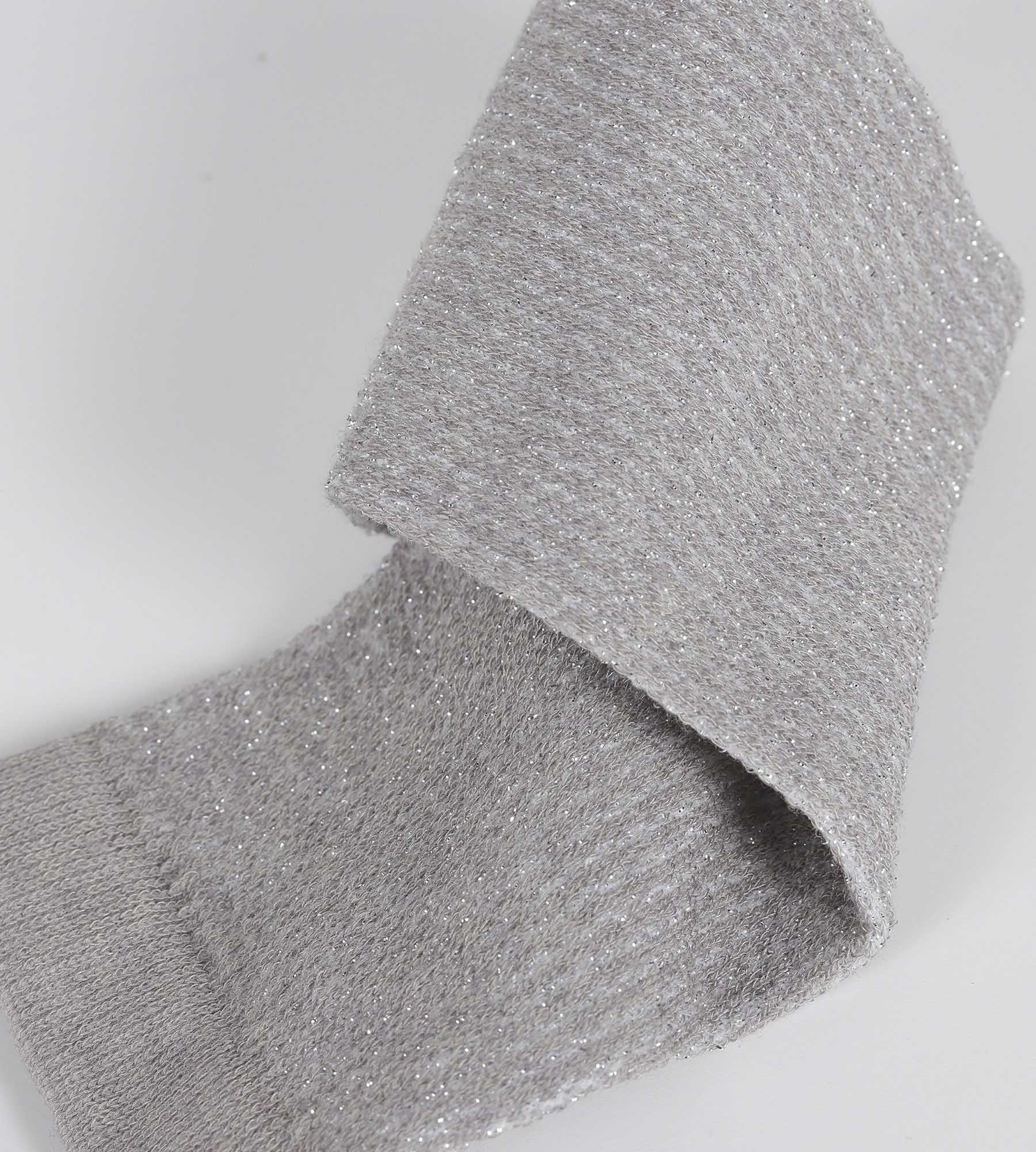DIM Damensocken Taupe und Lurex Silber Dim Mode