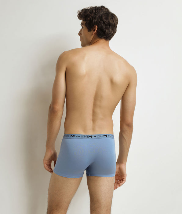 DIM 3er-Pack Boxershorts für Männer Grau Blau Schwarz Baumwolle Stretch Bio