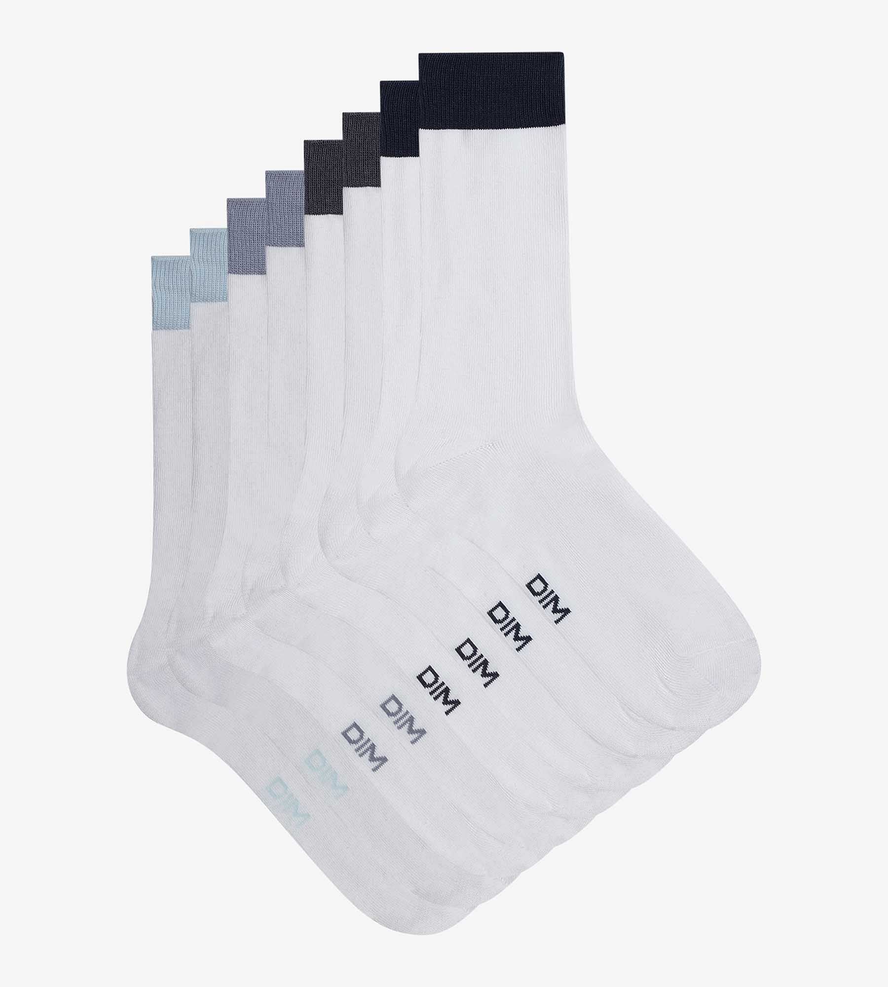 DIM 4 Paar Herrensocken Weiß EcoDim Mode