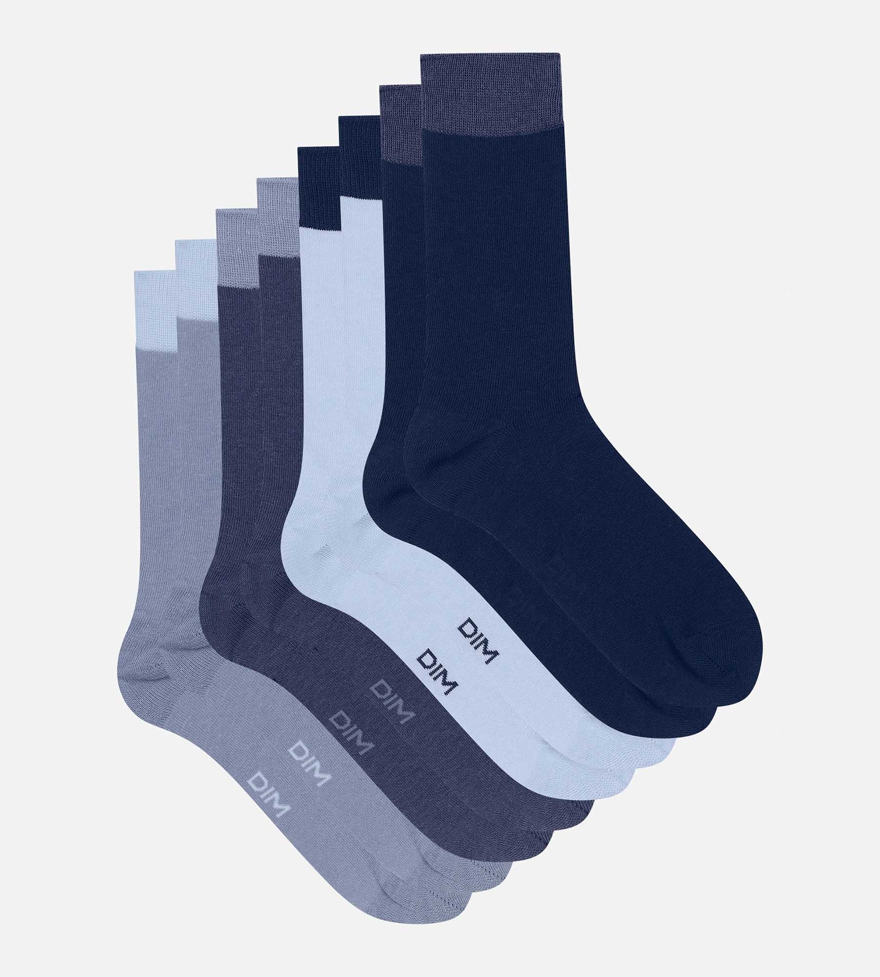 DIM 4 Paar Herrensocken Blau EcoDim Mode