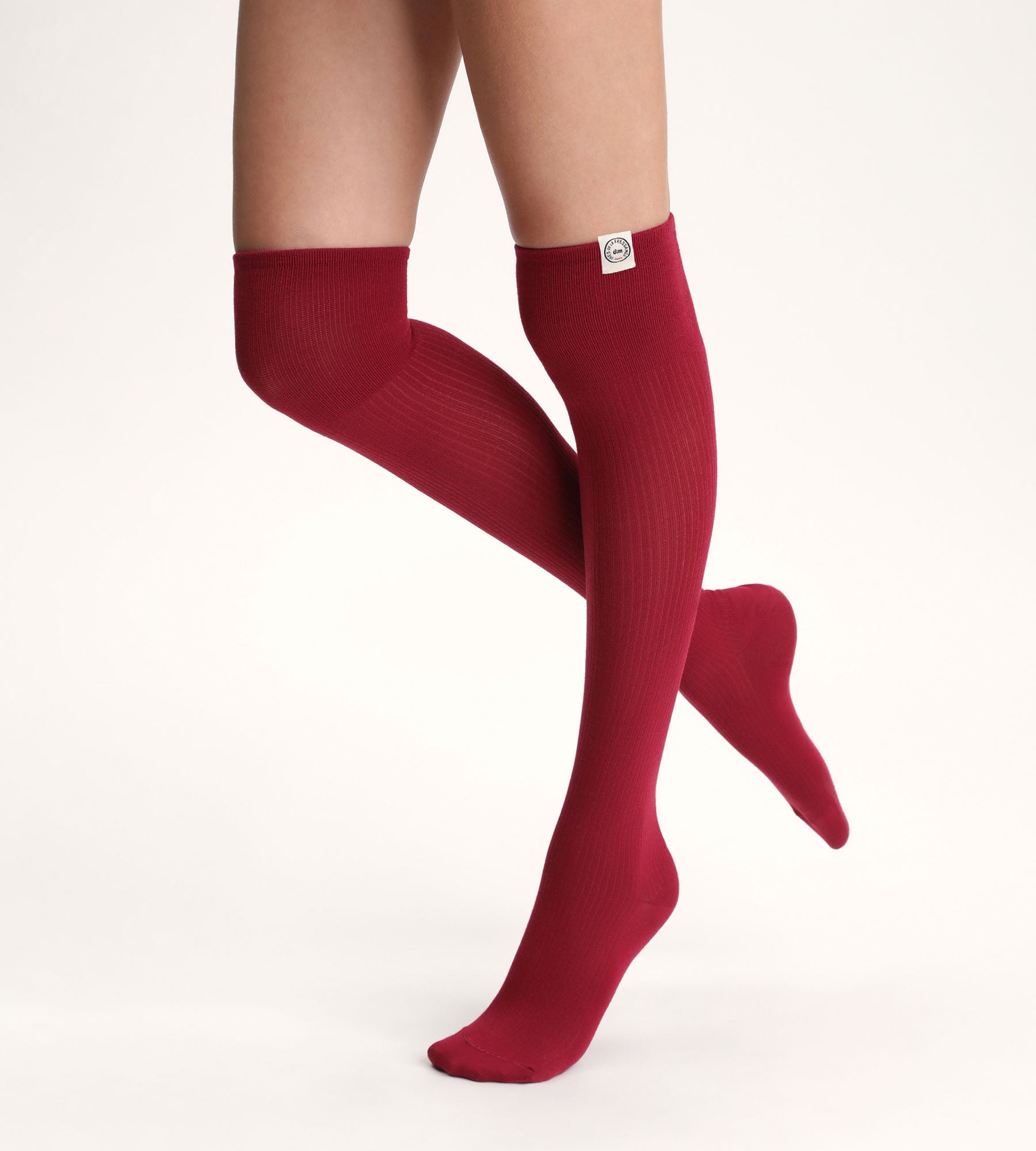 DIM Hohe Socken Frau Rot Dim x Ines de La Fressange