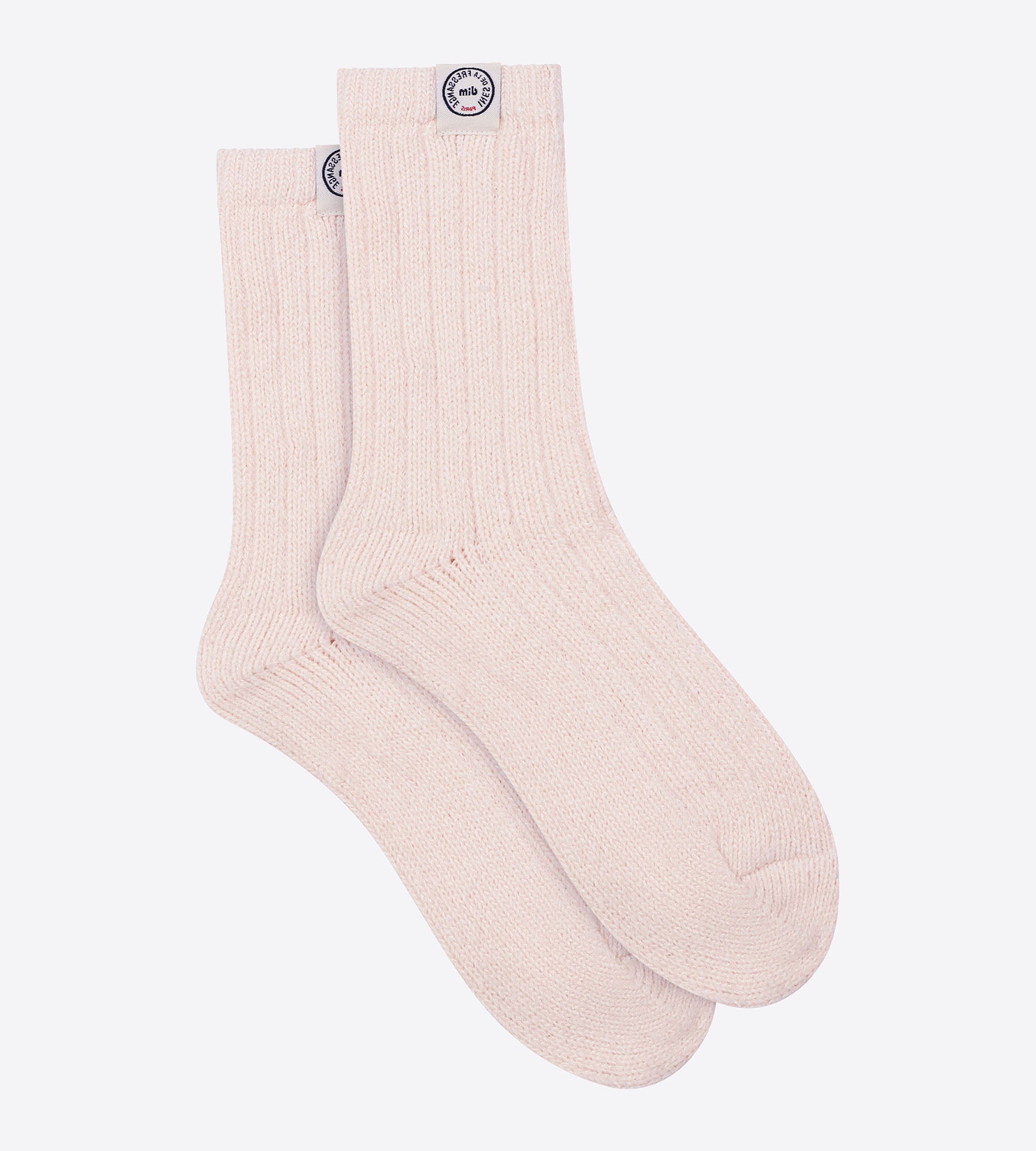 DIM Socken für Frauen Rosa gerippt Dim x Inès de La Fressange