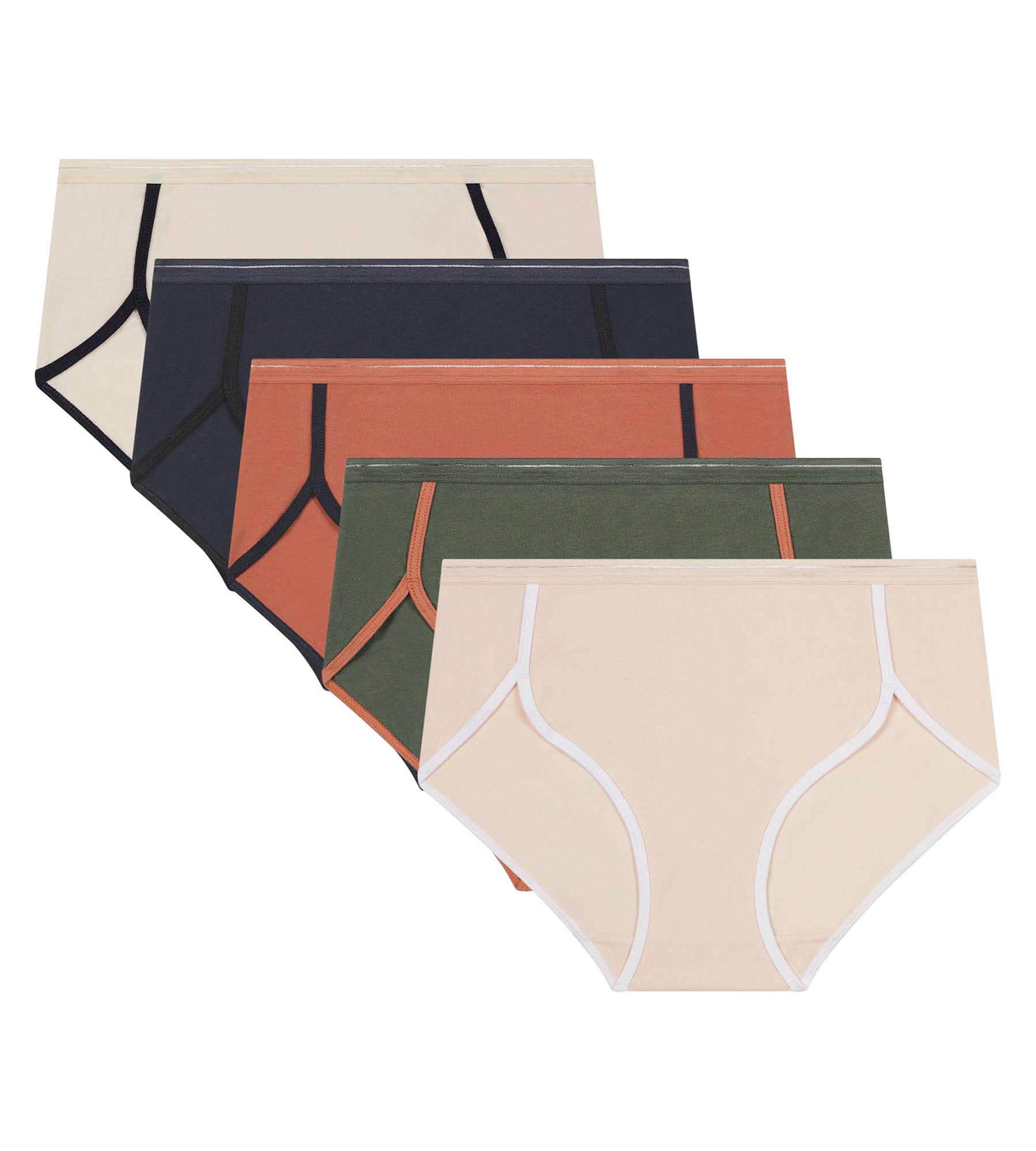 DIM 5er-Pack Damen-Boxershorts Beige Taupe Kaki Dim x Ines de La Fressange