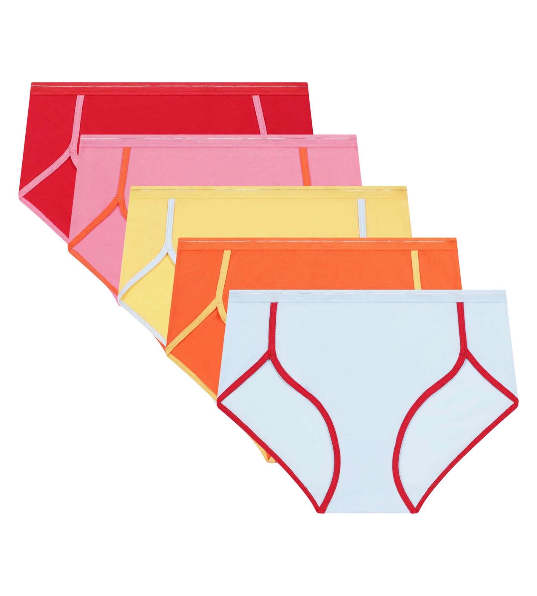 DIM 5er-Pack Boxershorts für Frauen Orange Gelb Dim x Inès de La Fressange