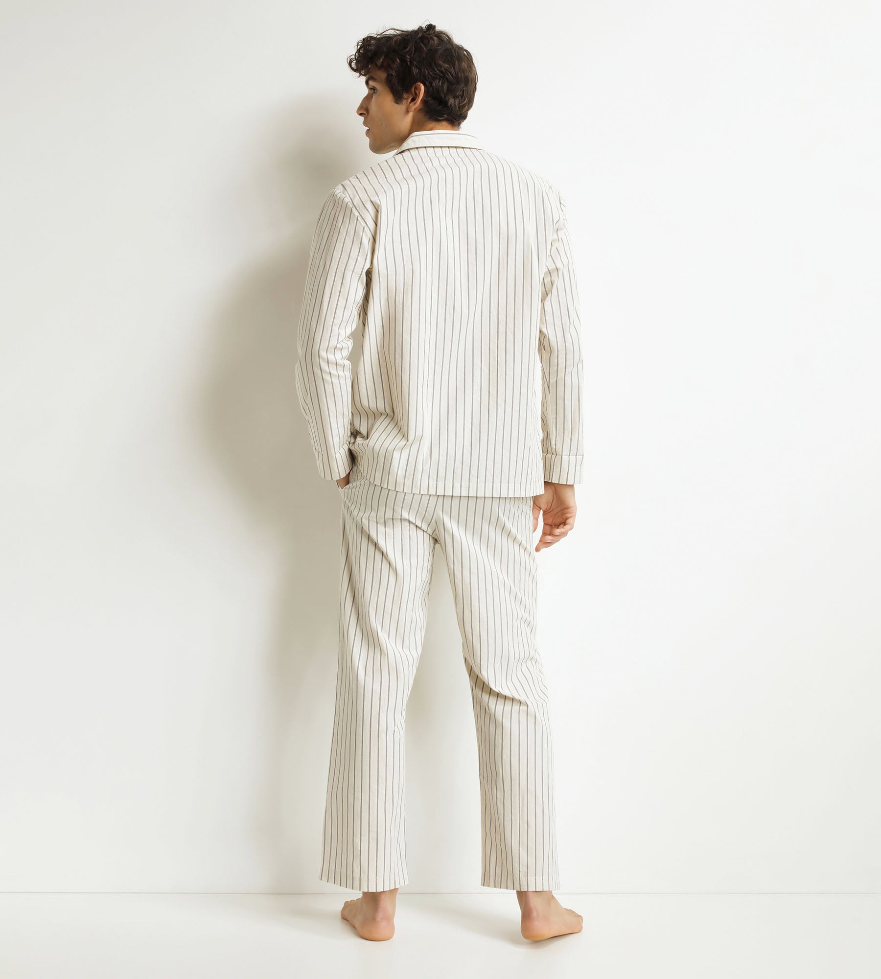 DIM Pyjama-Hose Frau Grau gestreift Dim x Ines de La Fressange