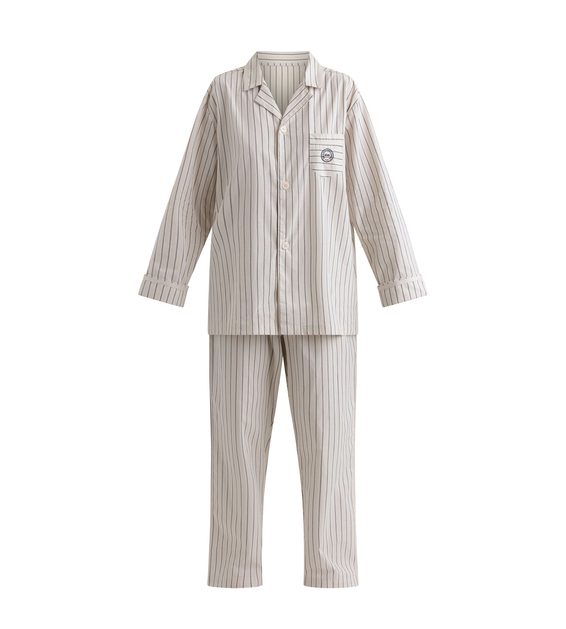 DIM Pyjama-Hose Frau Grau gestreift Dim x Ines de La Fressange