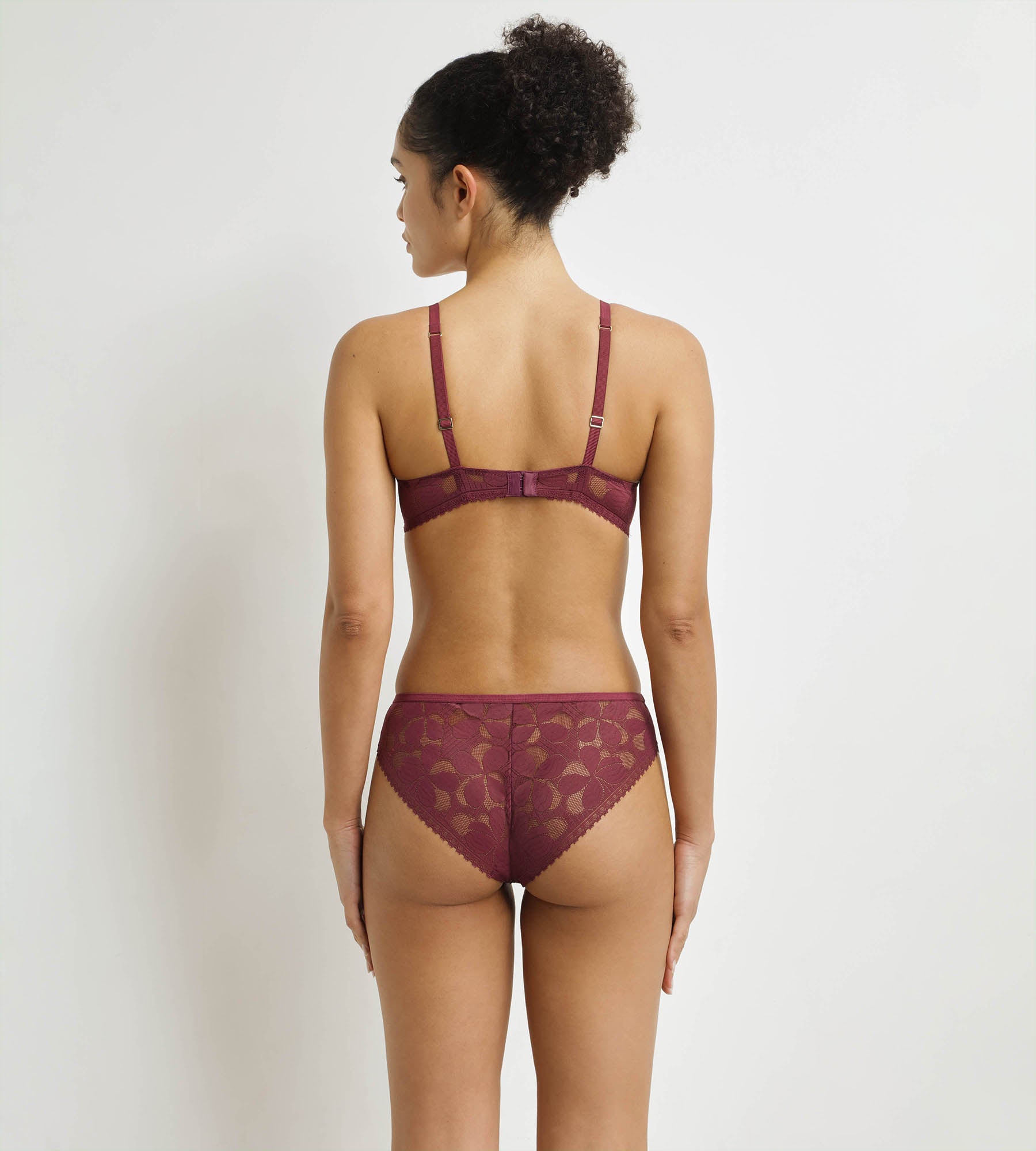 DIM Slip, Damen, halbtransparent Feige Art Flowers