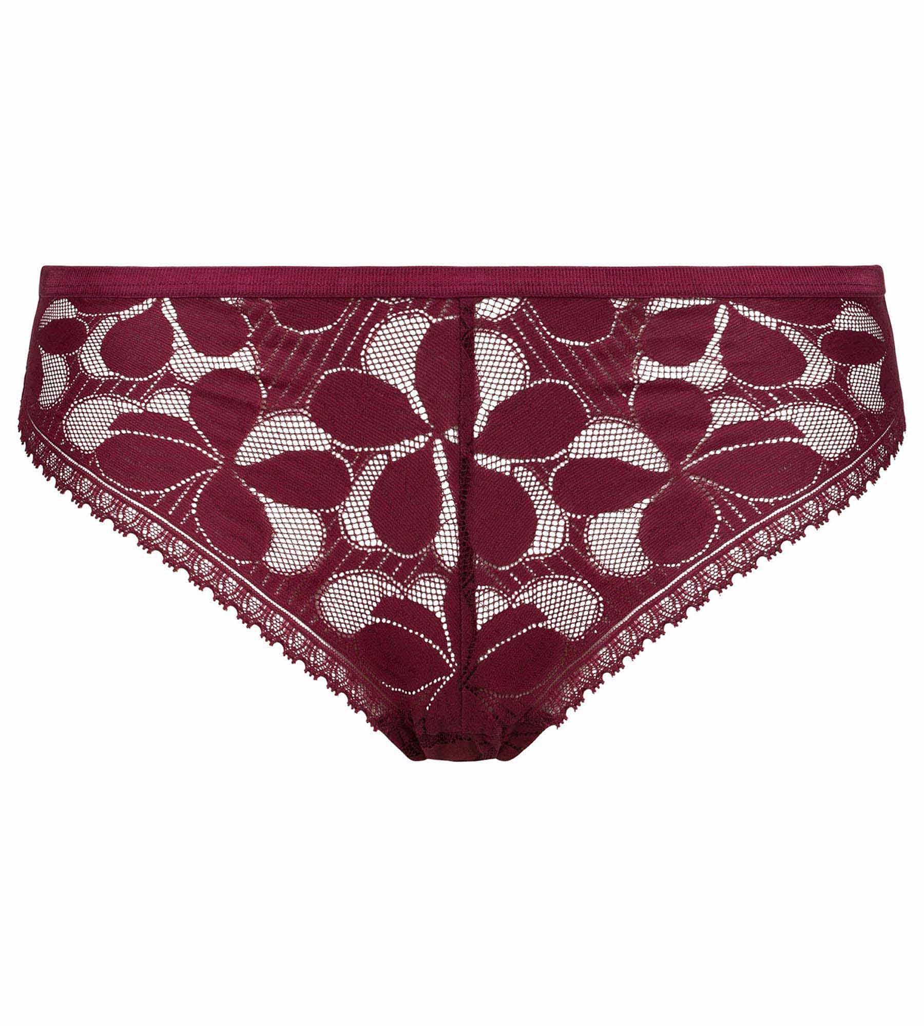DIM Slip, Damen, halbtransparent Feige Art Flowers