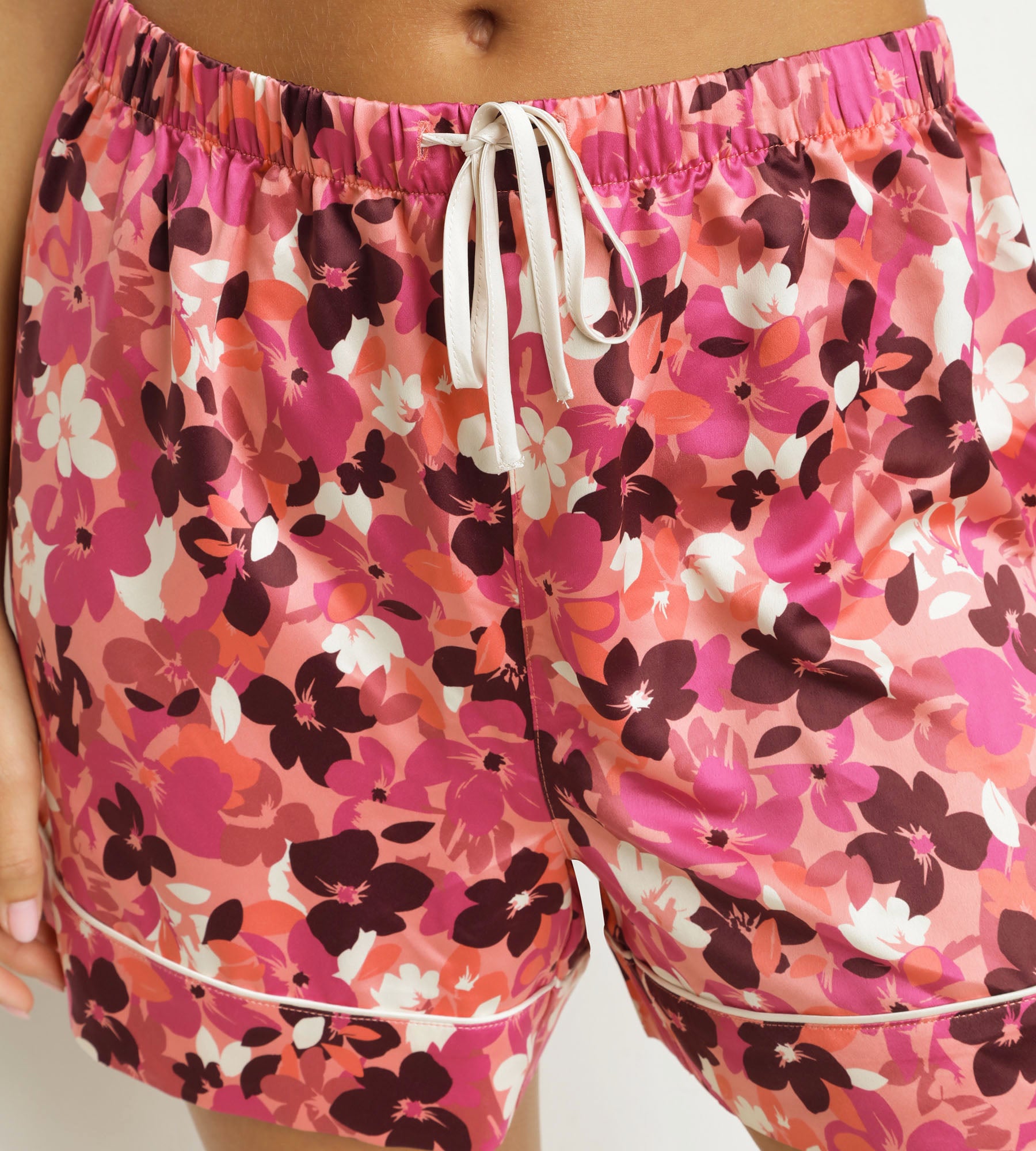 DIM Pyjama-Shorts für Frauen Figue mit Blumenmuster Don't Disturb