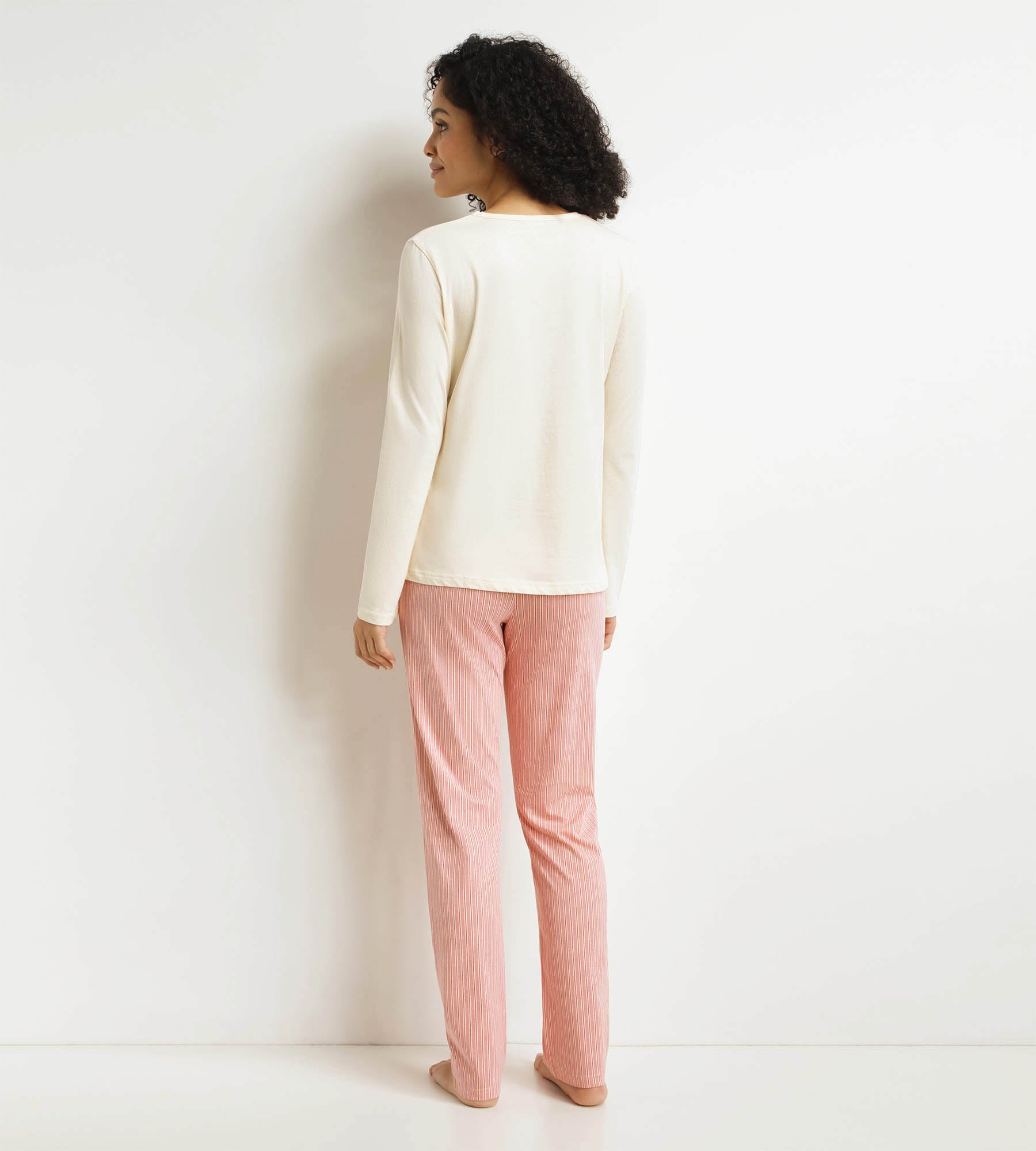 DIM Set Pyjama Hose Frau Beige Don't Disturb