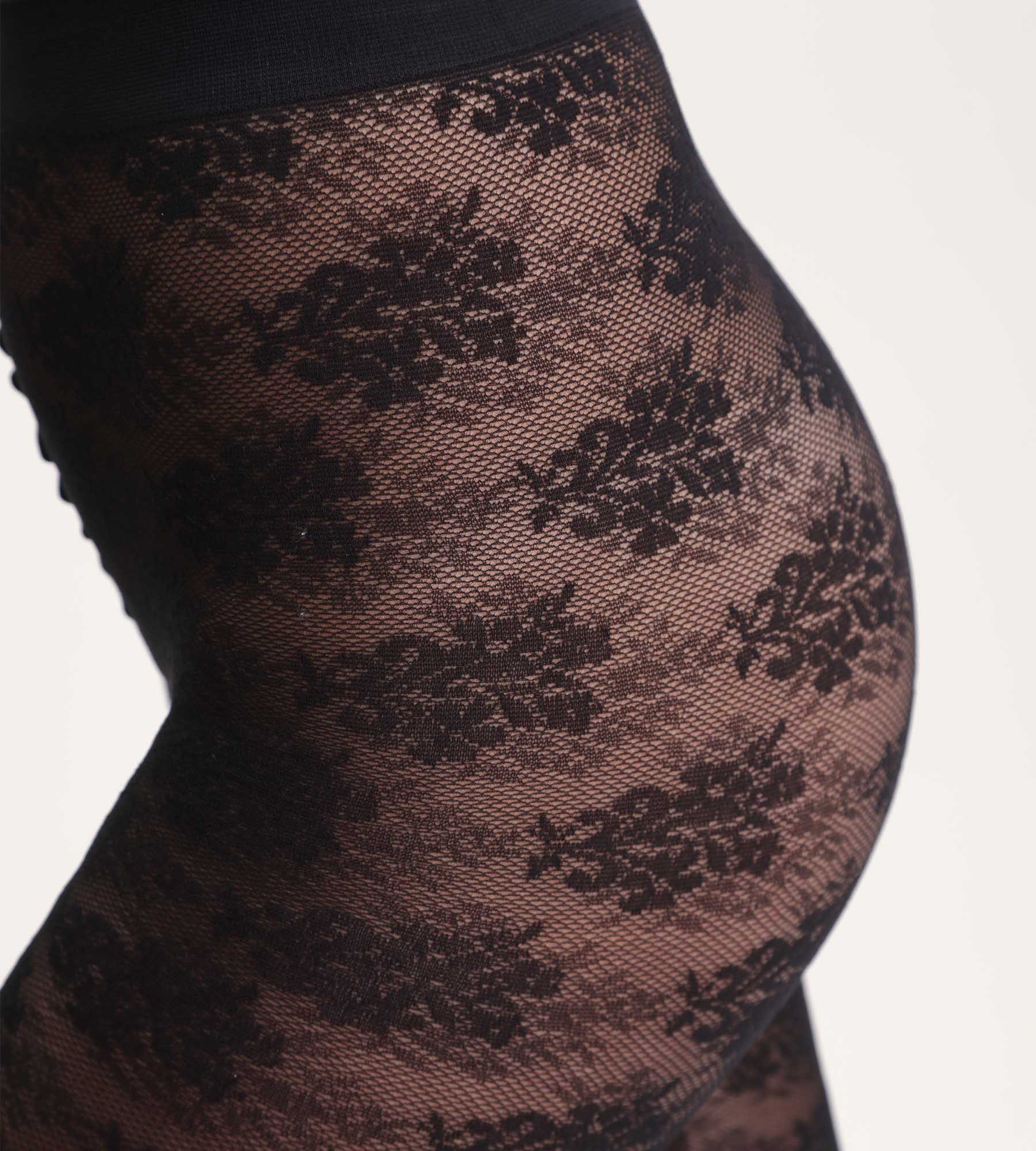 DIM Schwarze Strumpfhose Blumenstrauß Dim Style