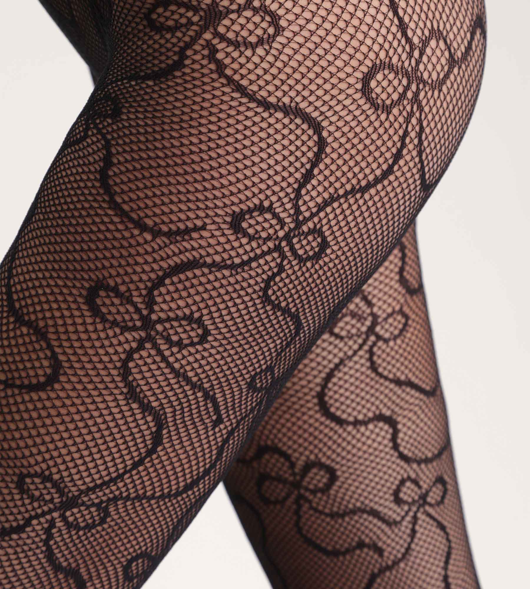 DIM Schwarze Strumpfhose mit Schleifen Dim Style