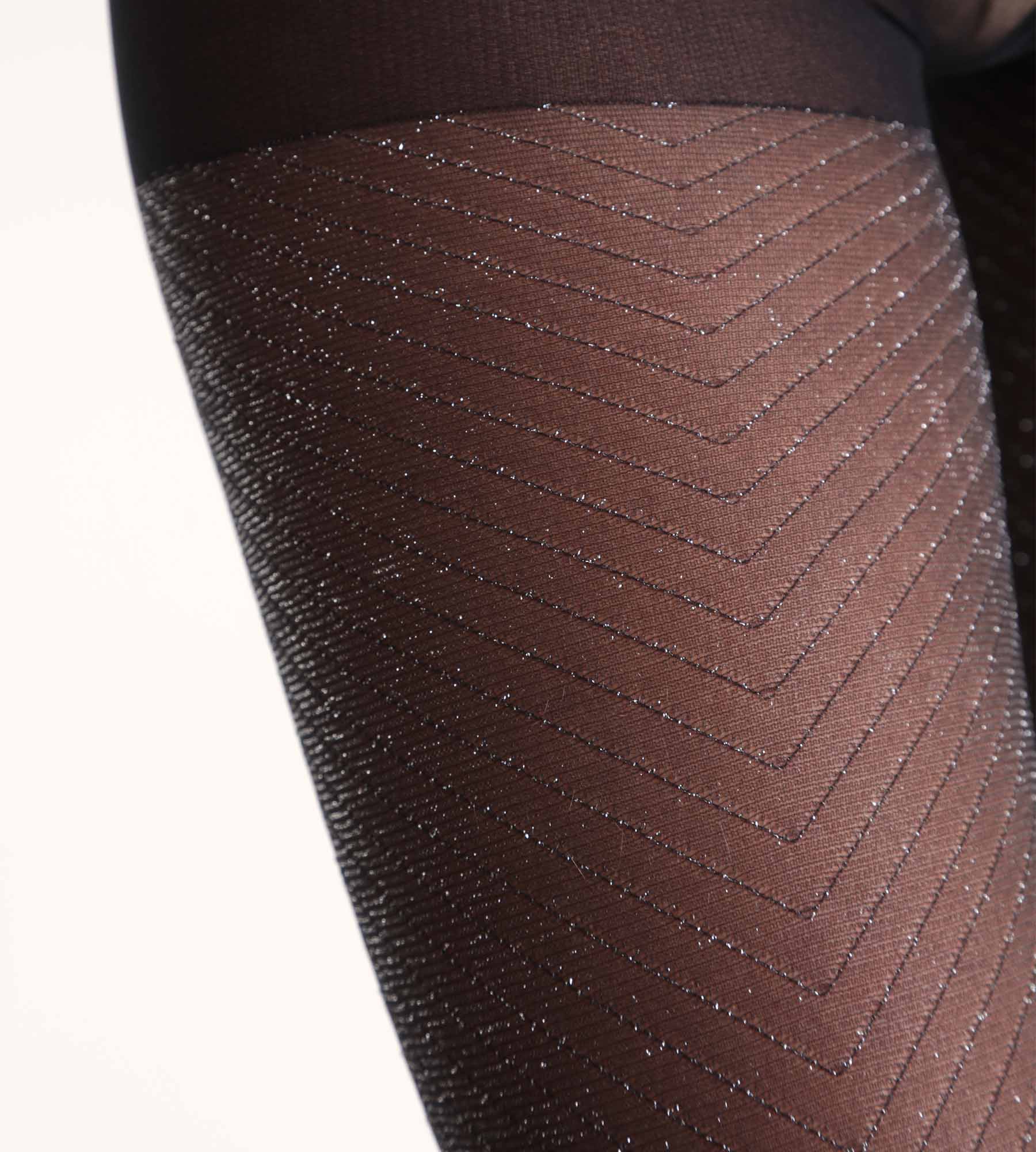 DIM Schwarze Shiny Strumpfhose mit Pailletten Dim Style