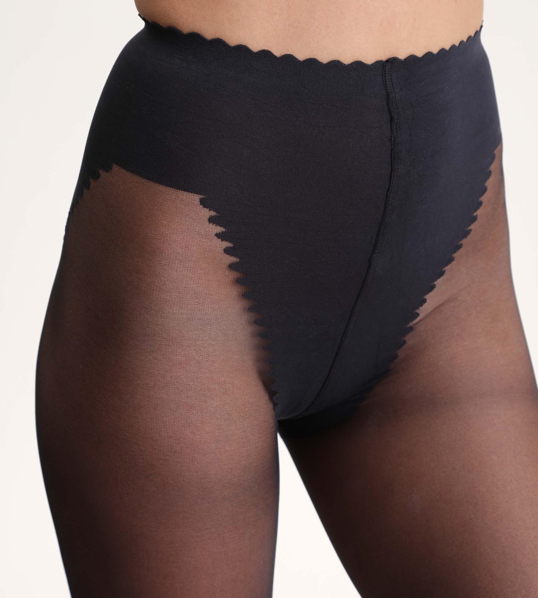 DIM Schwarze Strumpfhose mit Bauch-weg-Effekt 20D - Body Touch