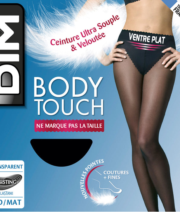 DIM Schwarze Strumpfhose mit Bauch-weg-Effekt 20D - Body Touch