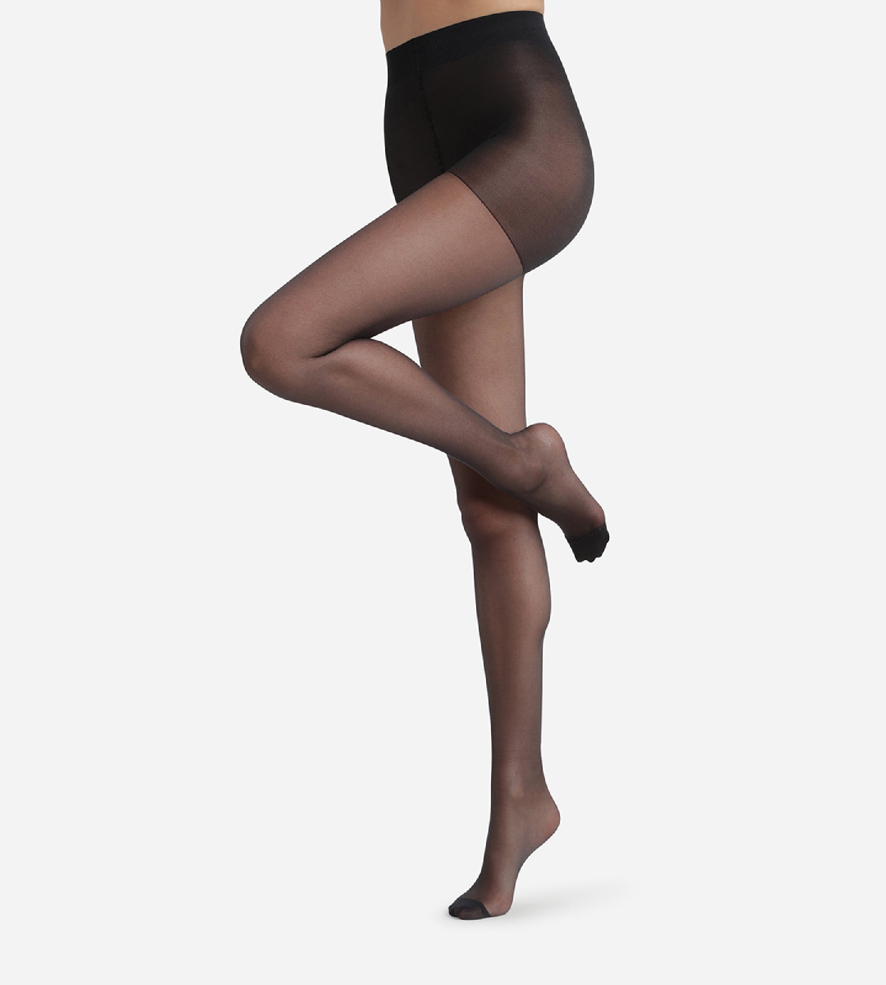 DIM Schwarze transparente Strumpfhose mit Shaping-Effekt 22D - Diam’s Voile Galbé