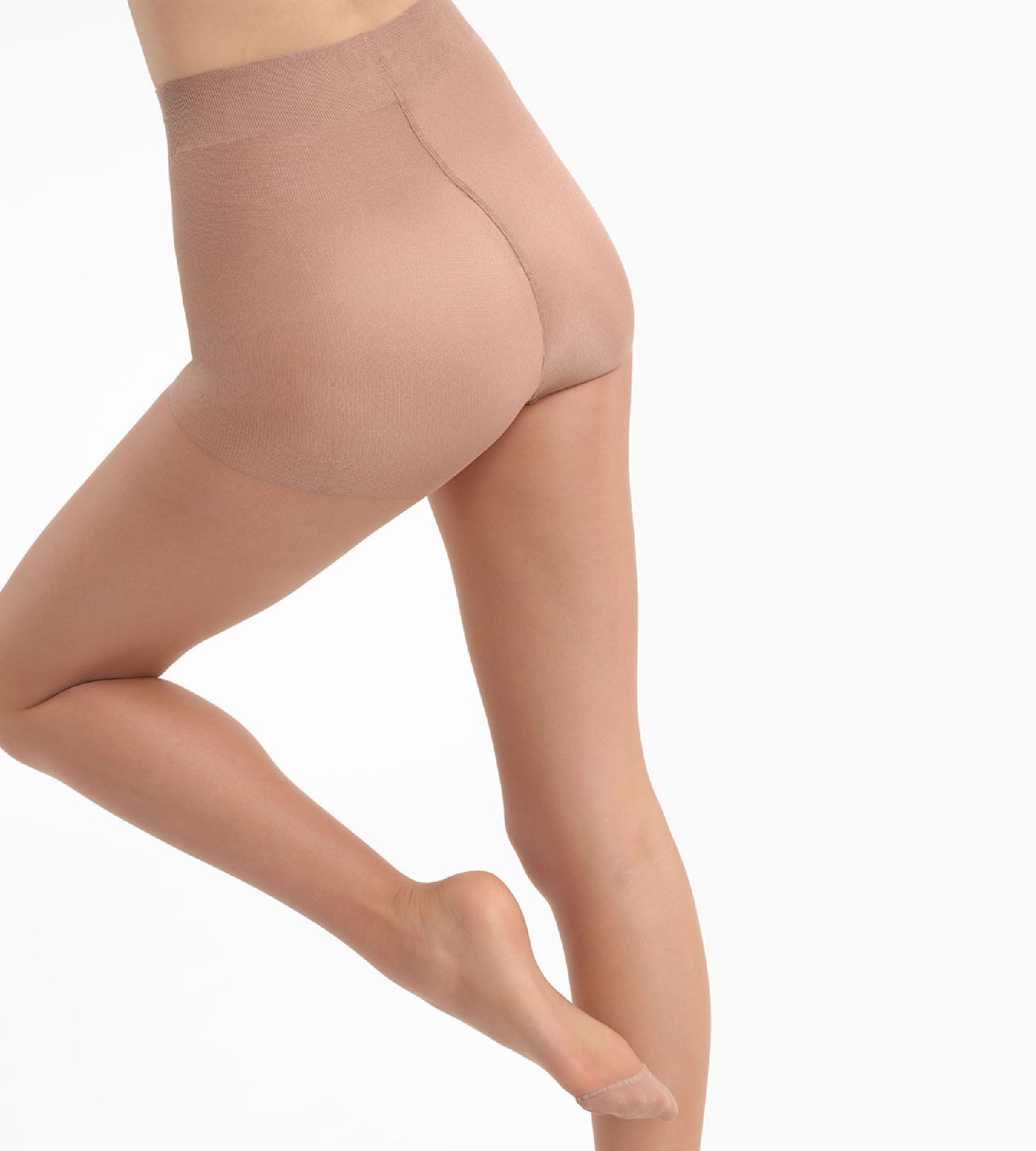 DIM Dunkelbraune transparente Strumpfhose mit Shaping-Effekt 22D - Diam’s Voile Galbé