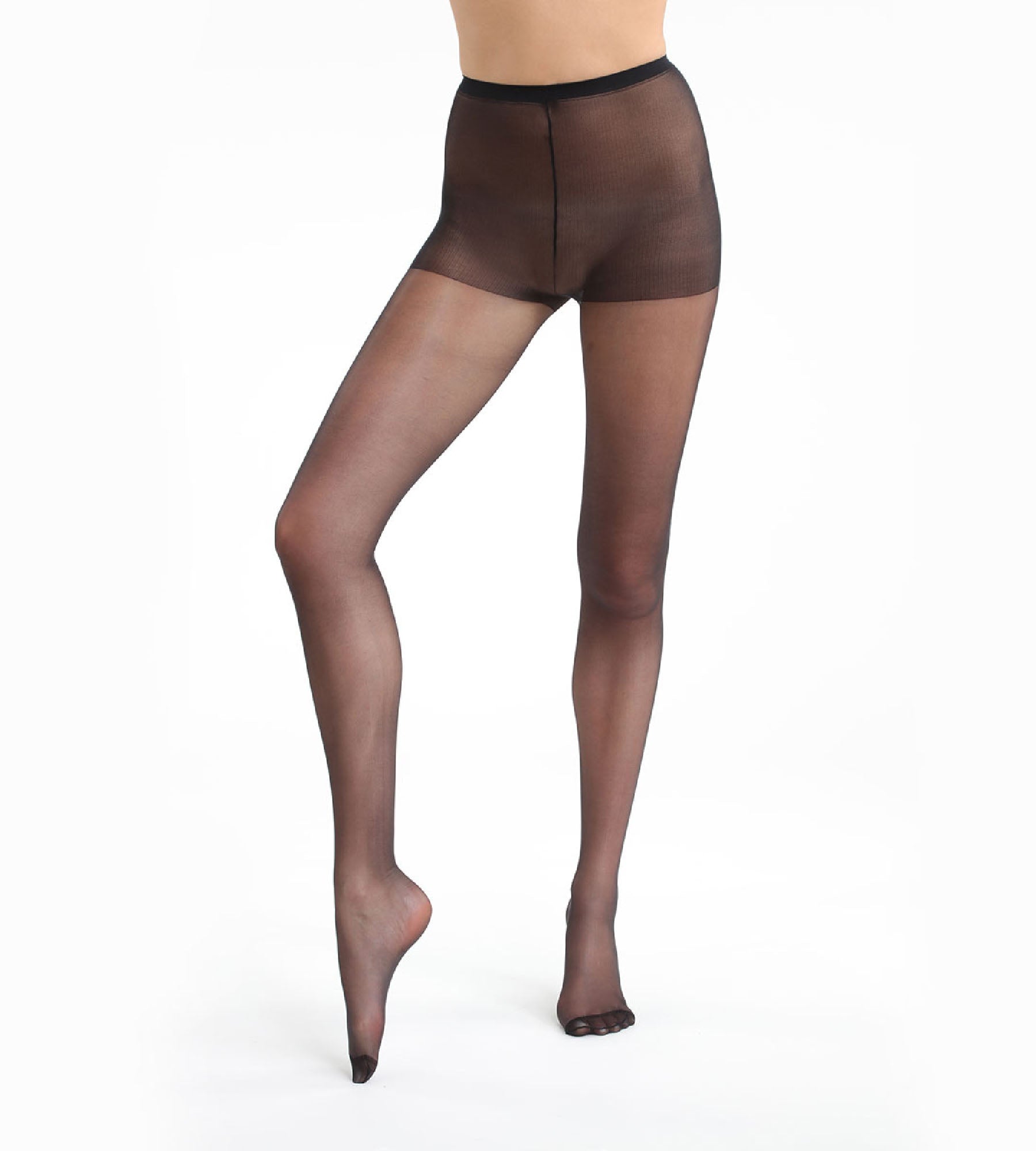 DIM Schwarze transparente Strumpfhose mit glänzendem Finish 15D - Sublim Voile Brillant