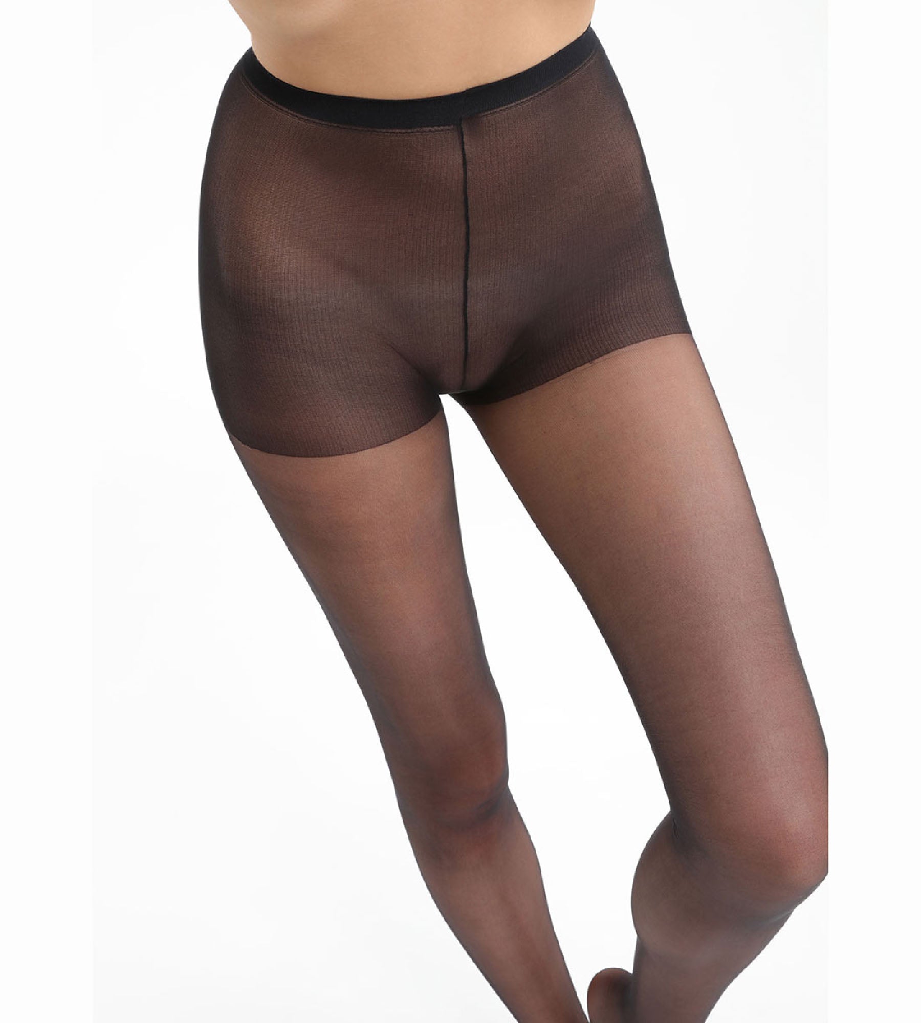 DIM Schwarze transparente Strumpfhose mit glänzendem Finish 15D - Sublim Voile Brillant