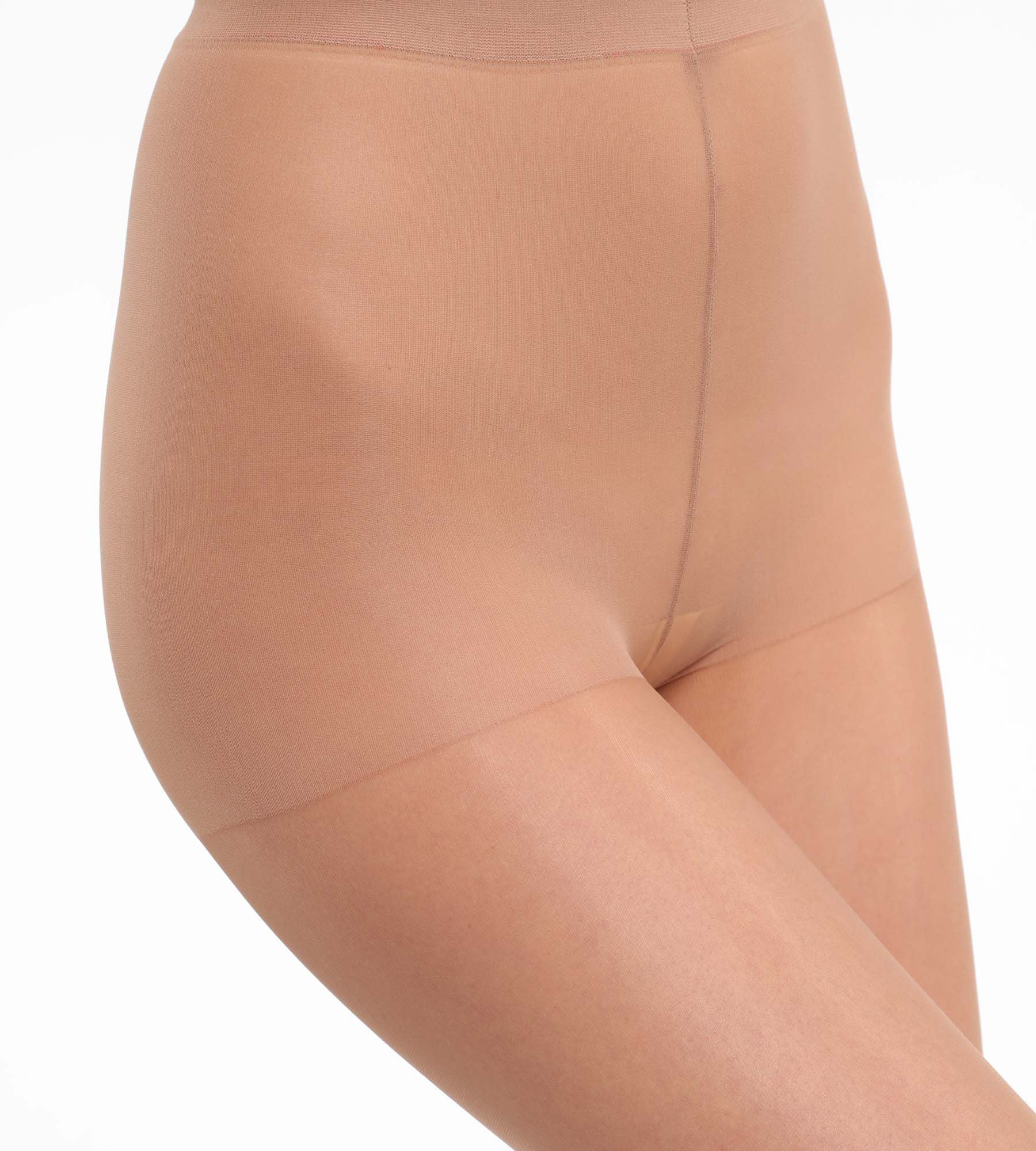 DIM Gazellenbraune transparente Strumpfhose mit glänzendem Finish 15D - Sublim Voile Brillant