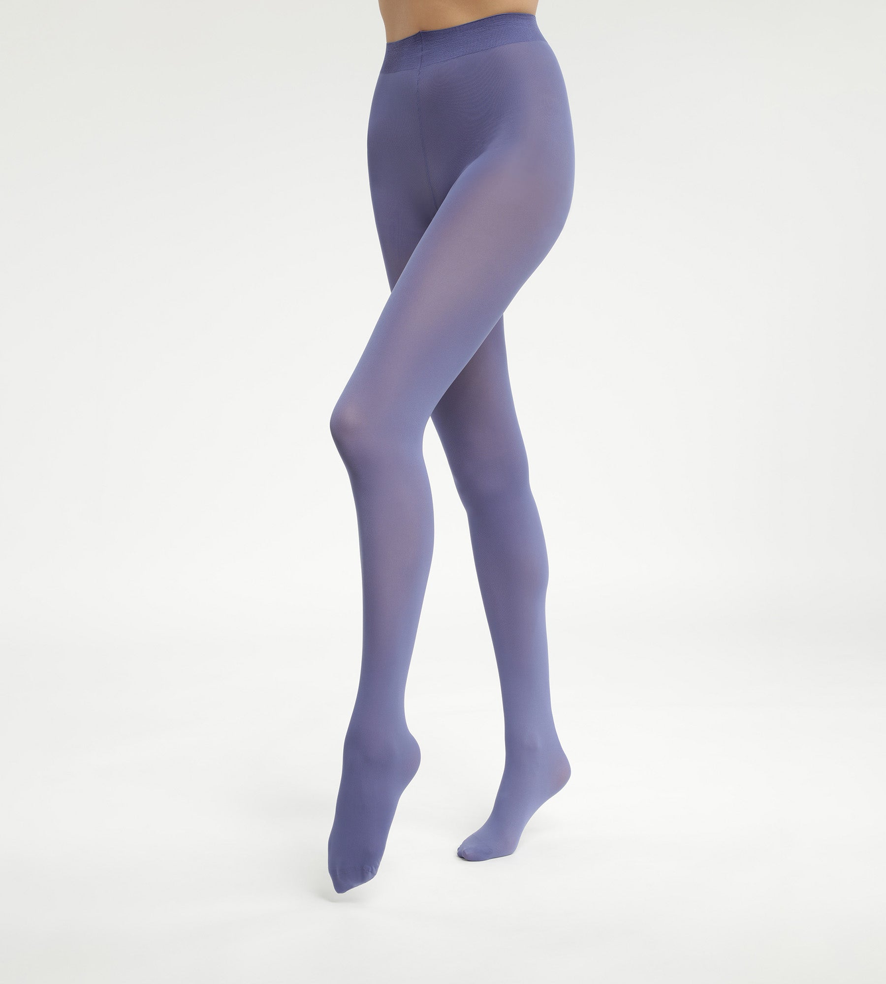 DIM Nachtblaue blickdichte Strumpfhose in Velouroptik 50D - DIM Style